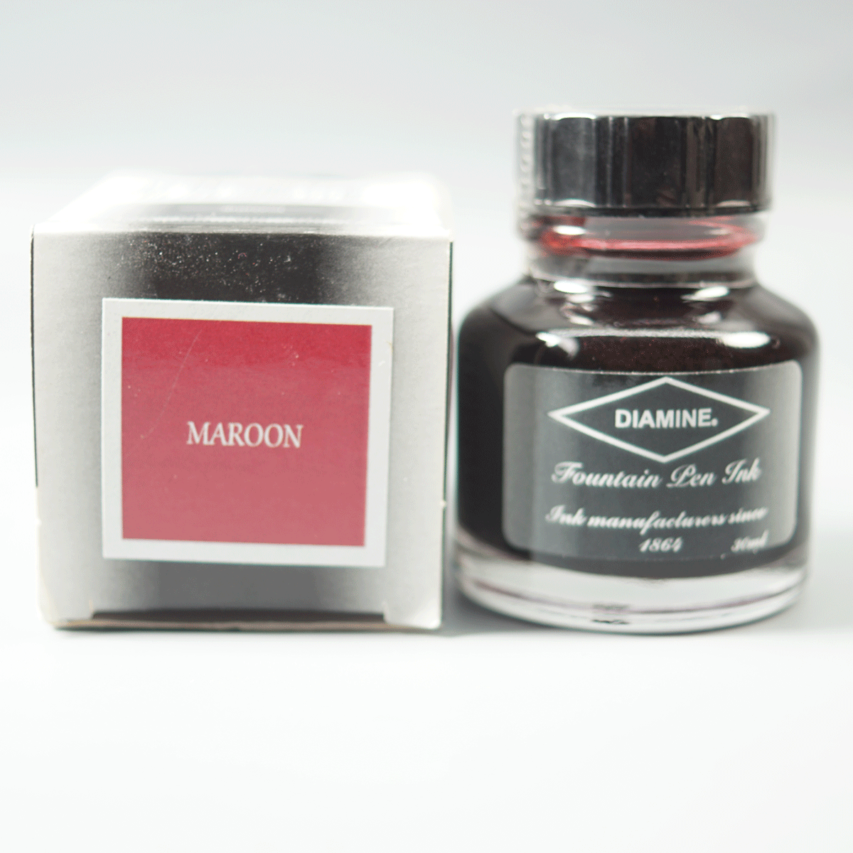 DIAMINE 829310 Maroon Color Fountain Pen 30 ML Ink Bottle  SKU 71186
