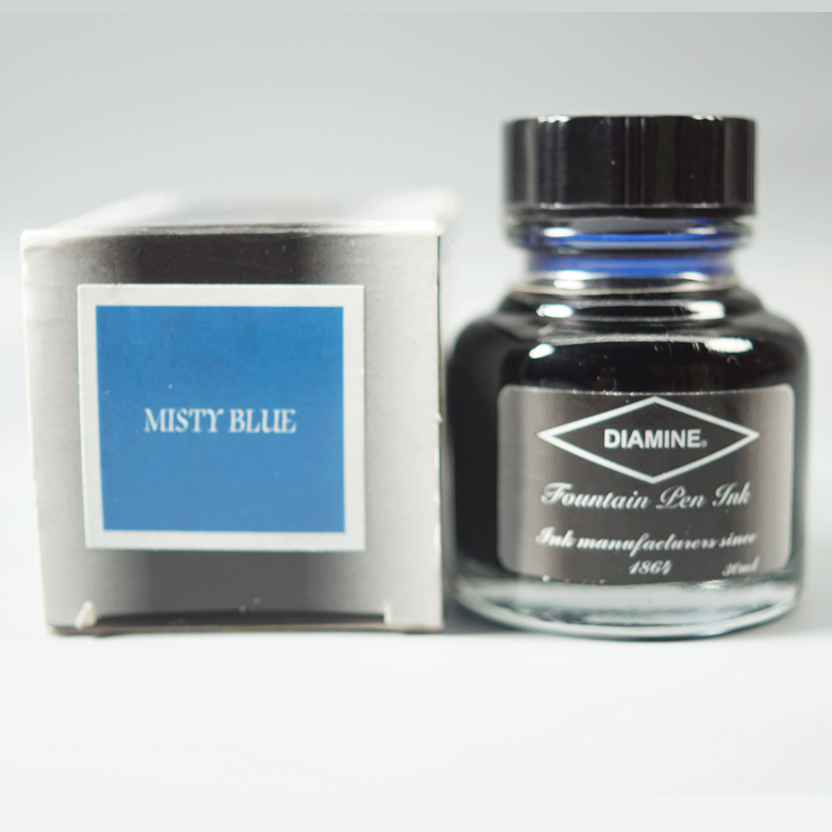 DIAMINE 829549 Misty Blue Color Fountain Pen 30 ML Ink Bottle SKU 71190