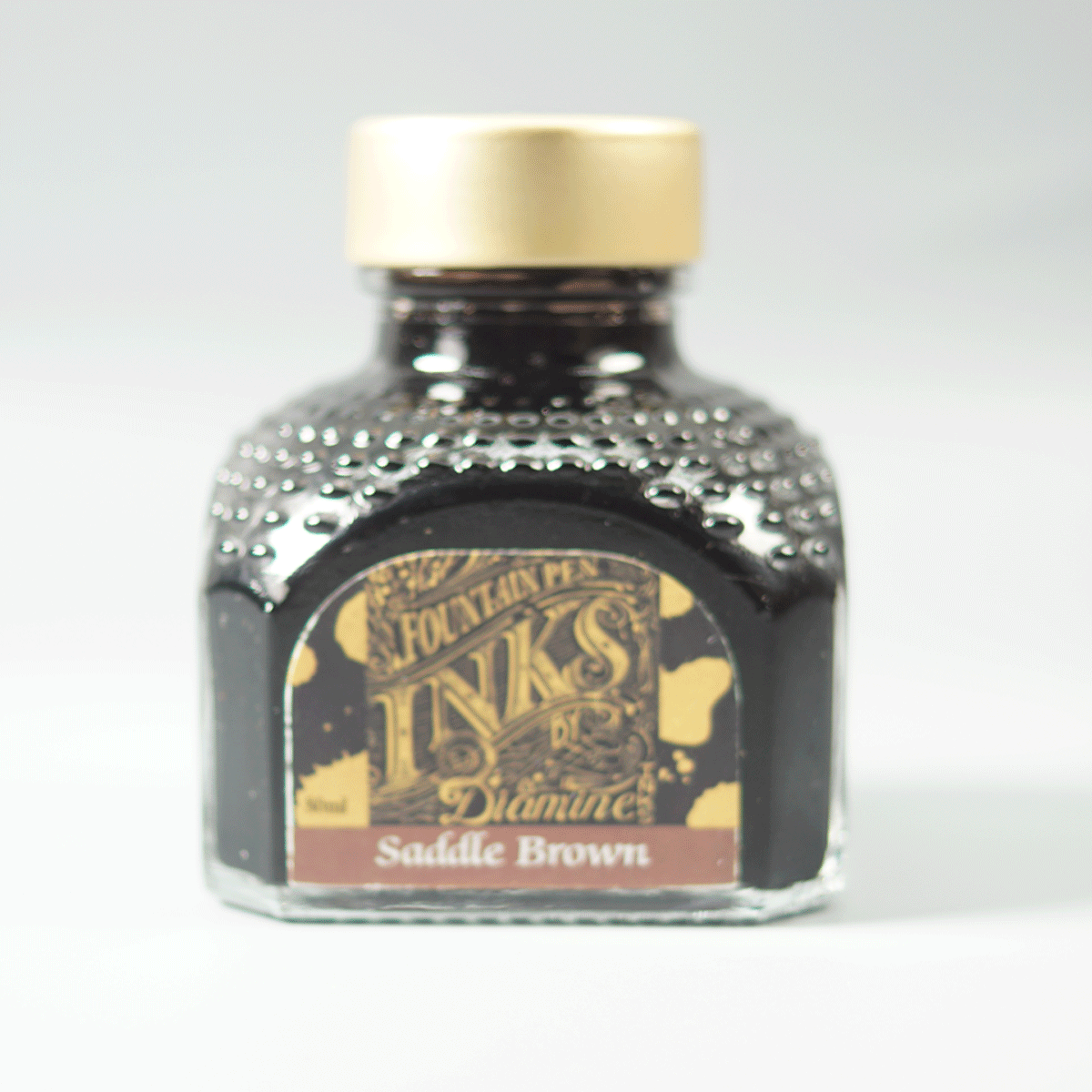 DIAMINE 827873 Saddle Brown Color Fountain Pen 80 ML Ink Bottle  SKU 71197