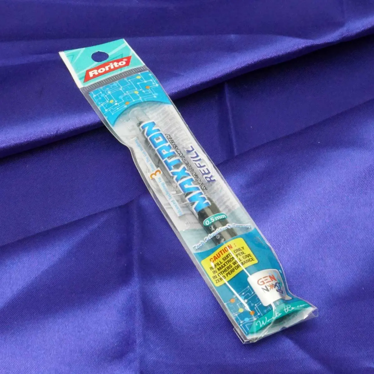 Rorito Maxtron Tip Rollerball Refill Black Ink SKU 71630