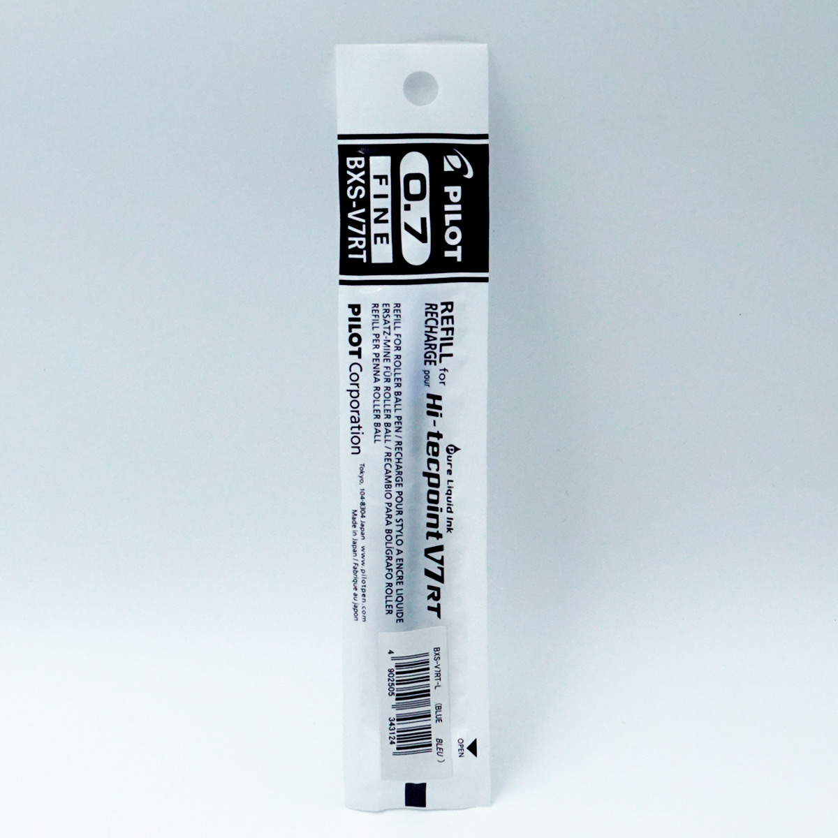 Pilot  V7 RT  0.7mm Blue Roller Ball Refill For Recharge Pour Fine Tip  SKU 71660