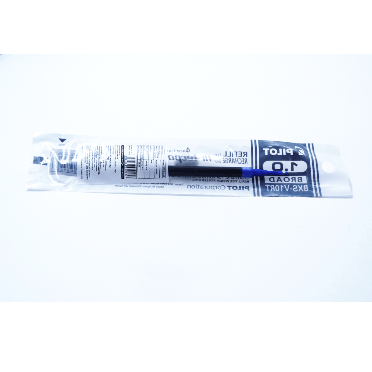 Pilot BXS-Viort 1.0mm Hi Tecpoint Roller Ball Pen Refill Broad Tip Blue SKU 71683