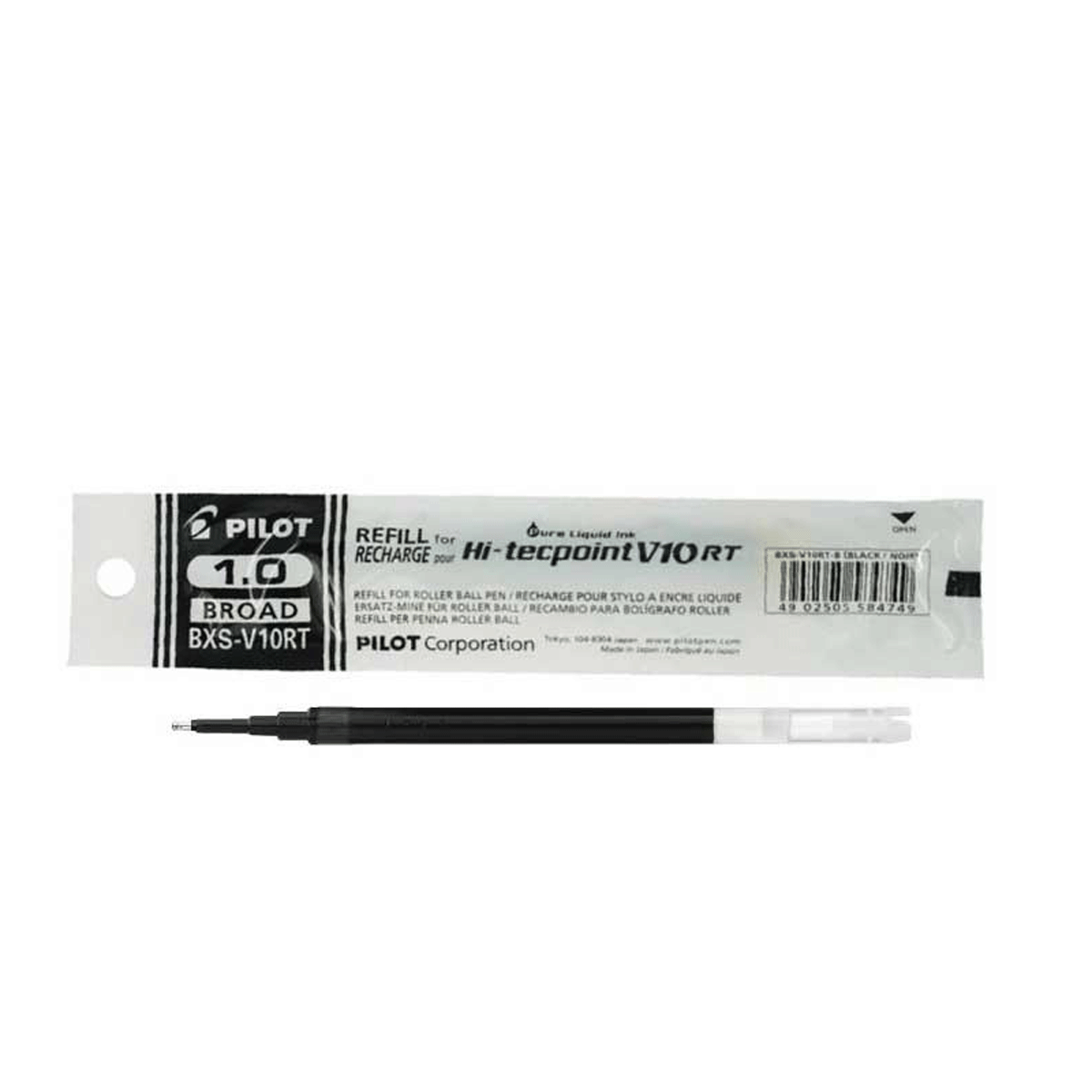 Pilot BXS-Viort 1.0mm Roller Ball Pen Refill Black SKU 71684