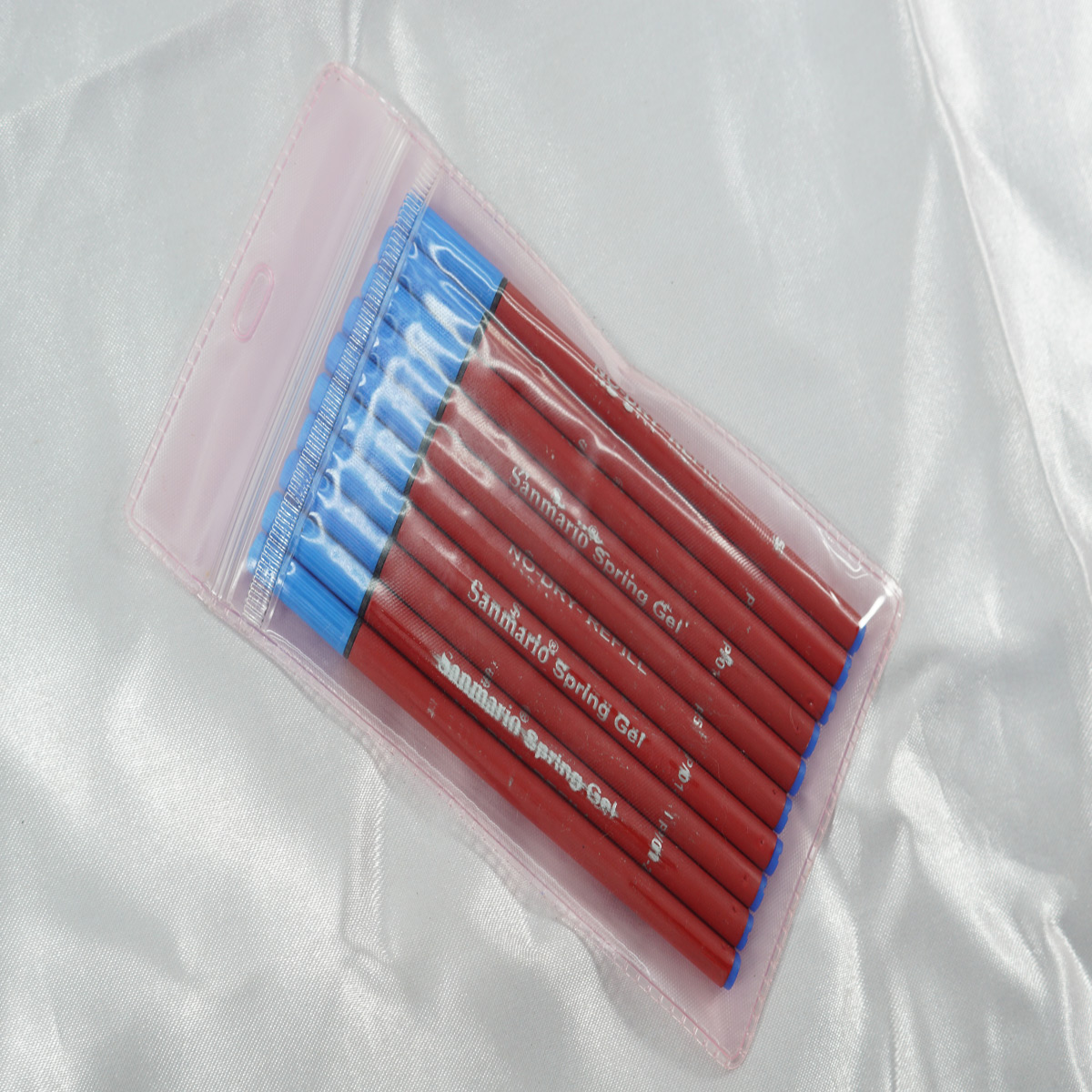 Sanmario Red Writing No-Dry Roller Ball Refill SKU 71707
