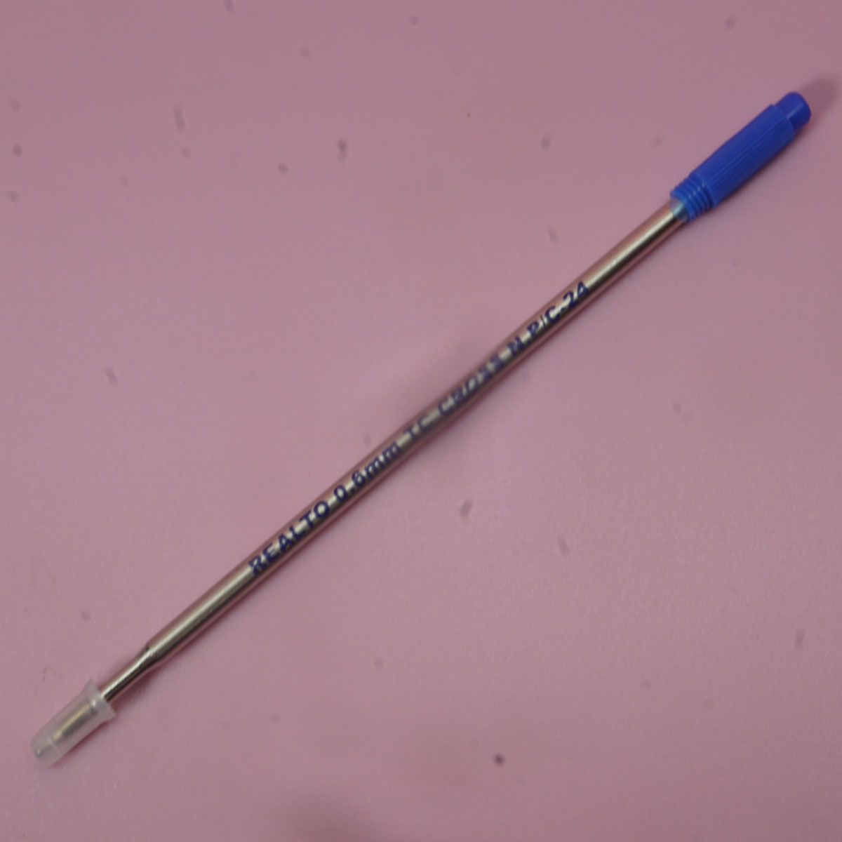Realto 0.6mm Metal Blue Ink Ball Pen Refill SKU 71714