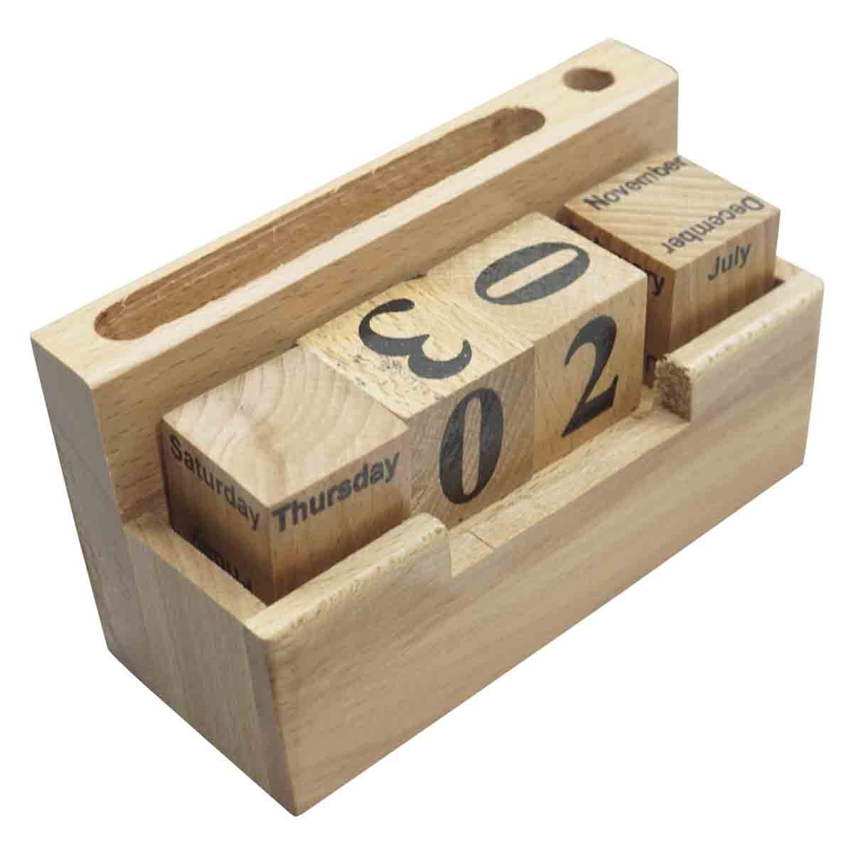 penhouse.in Calender Pen holder and Visiting Card Holder with Customization SKU - 87142