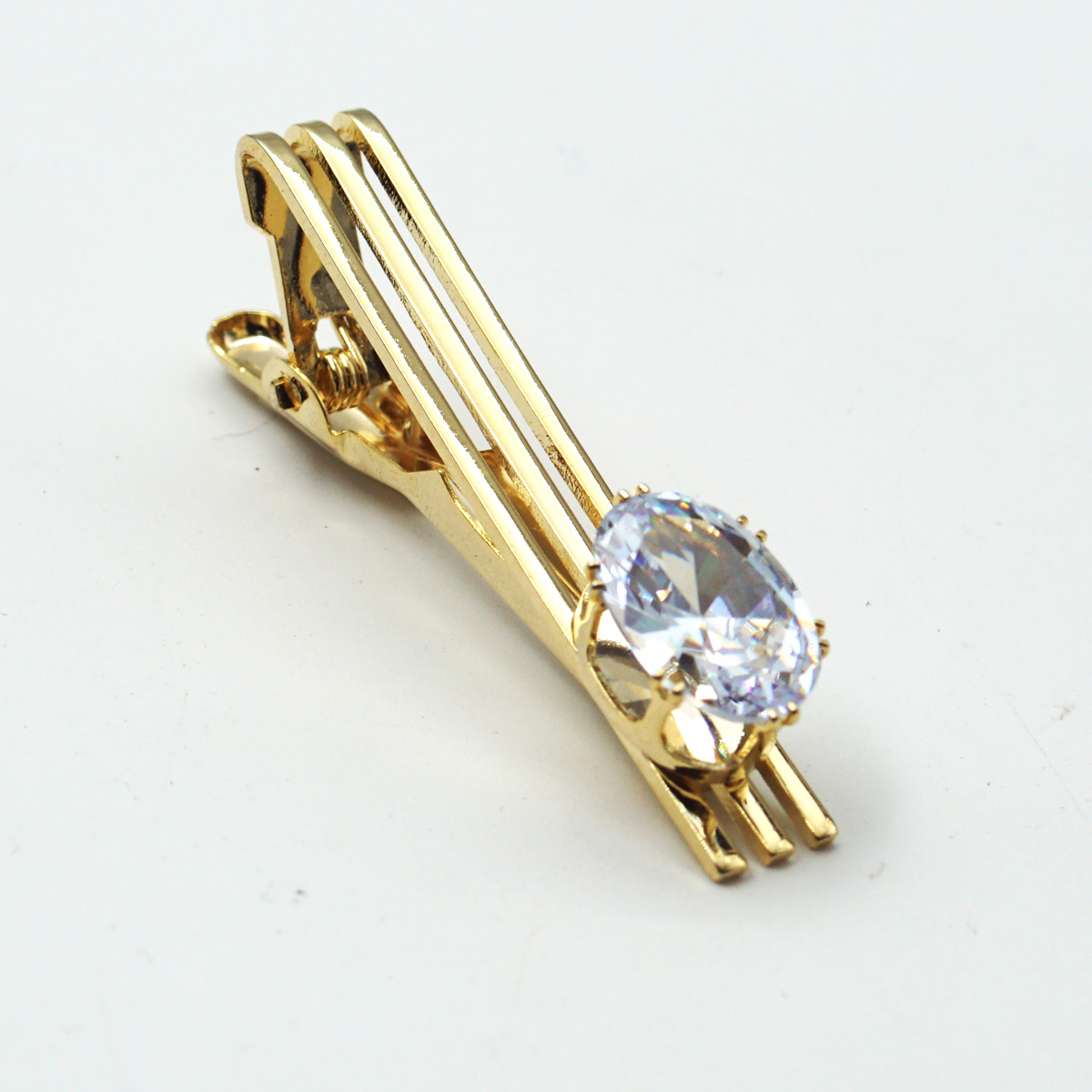 penhouse.in Gold Color With Thilagam Shape Stone Tie Pin SKU 87311