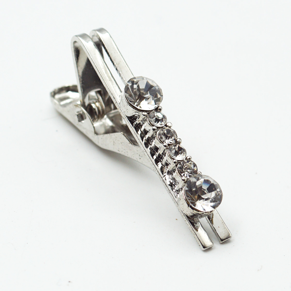 penhouse.in Silver Color With Stone Metal Tie Pin SKU 87317