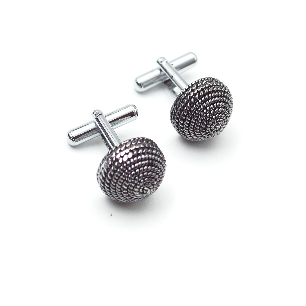 Monex Silver Color Gata Design Cufflinks For Men SKU 87353