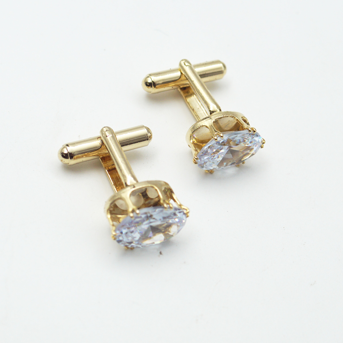 penhose.in Gold With Thilagam Stone Cufflinks For Men SKU 87373