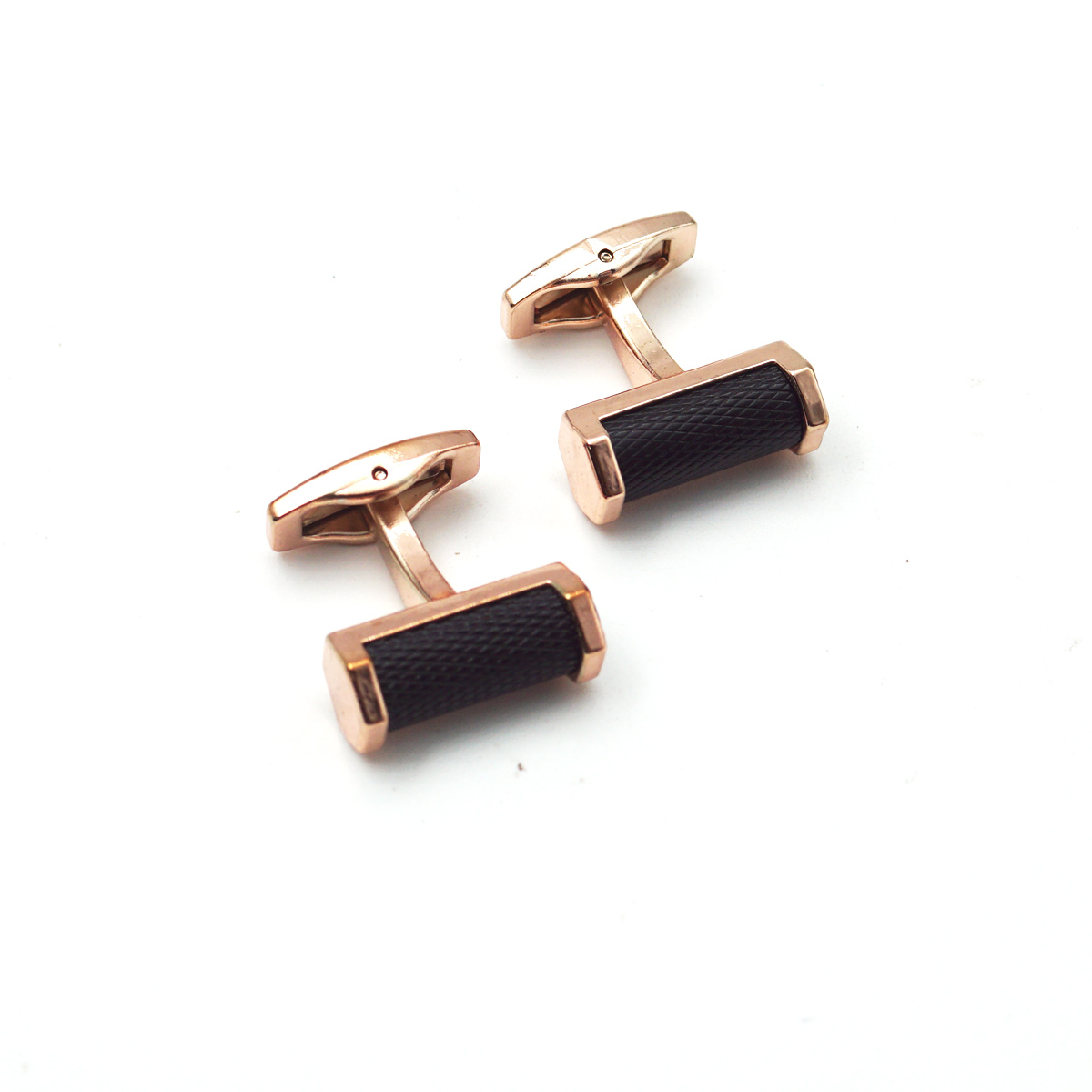 penhose.in Copper With Black Cufflinks For Men SKU - 87402