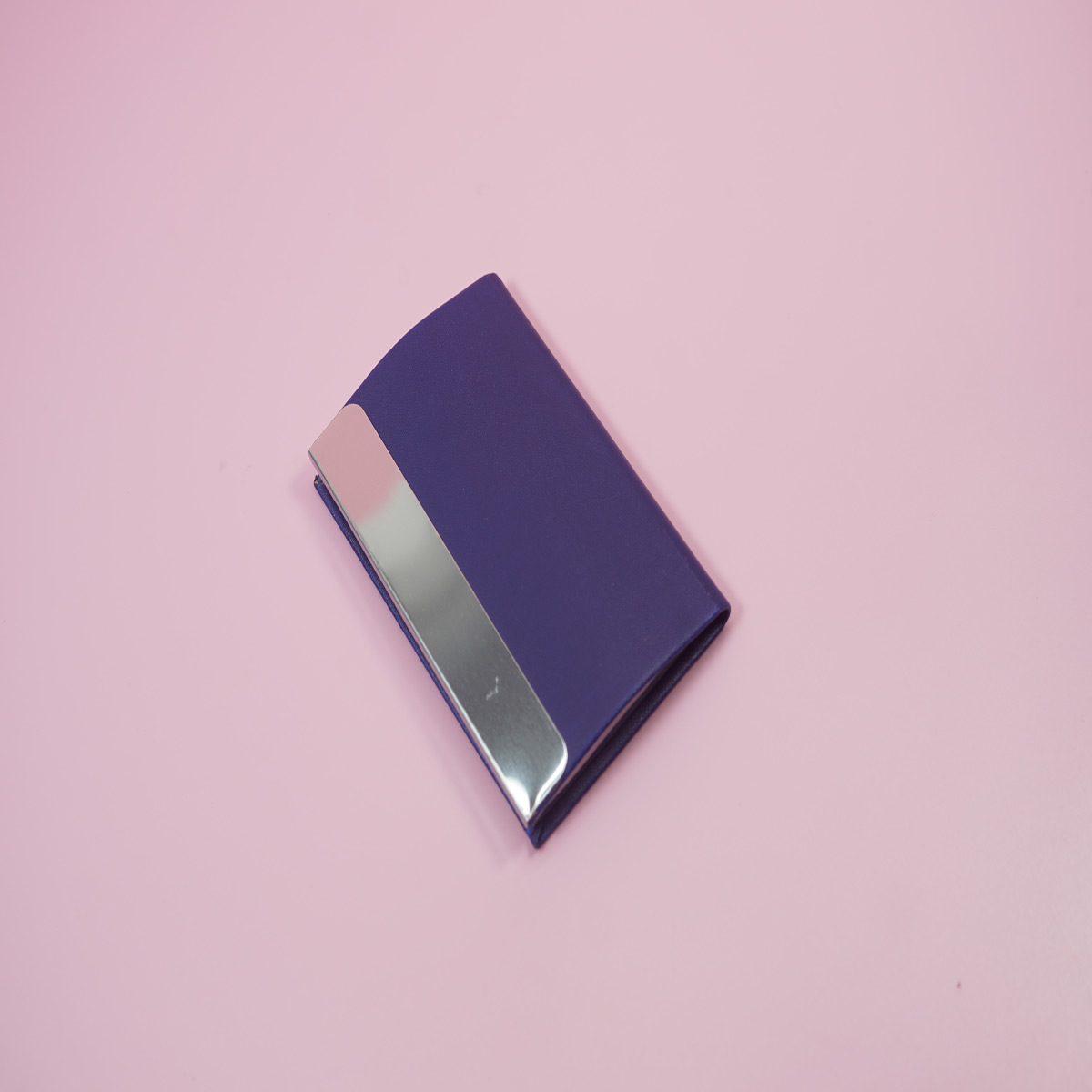 penhouse.in Blue with Silver Color Card Holder SKU 87432