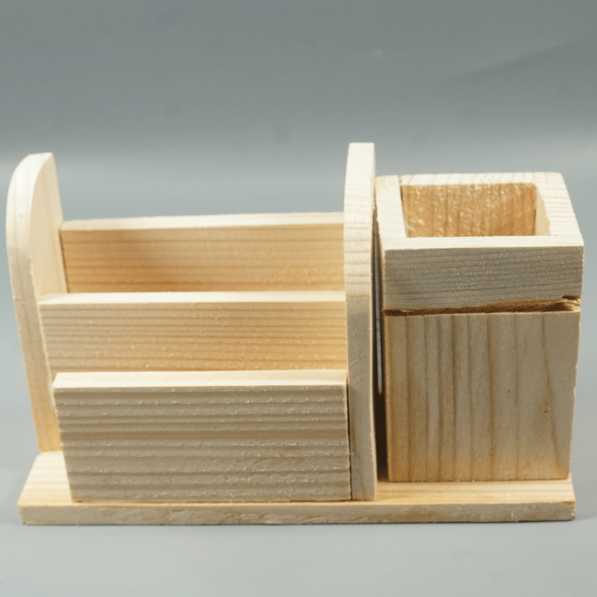 penhouse.in Wooden Card Holder and Pen Stand SKU 87453