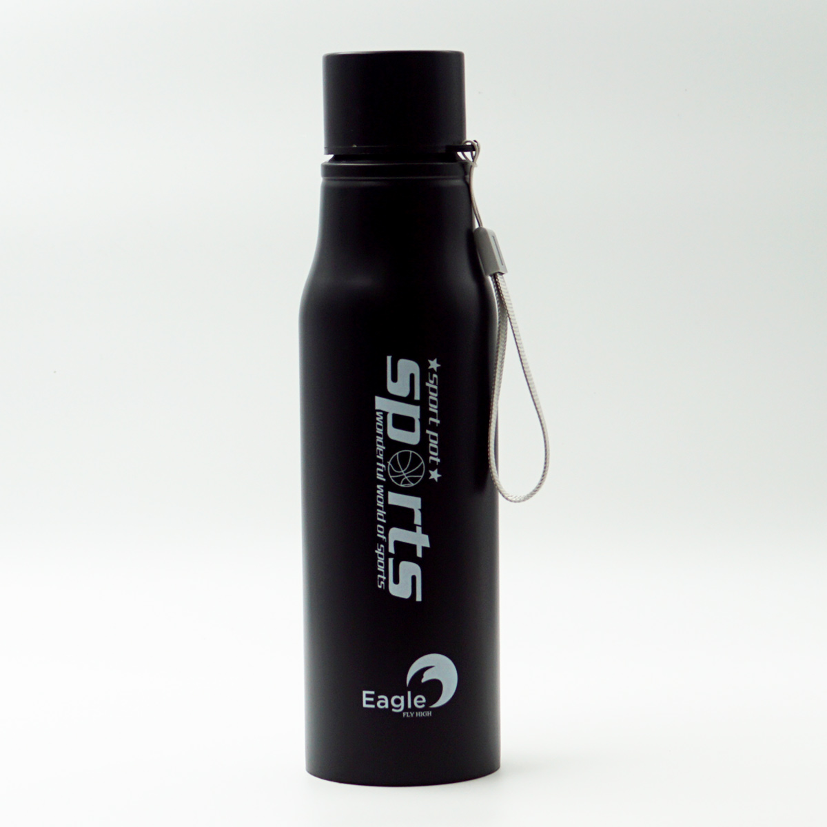 Eagle Stainless Steel Black Color 750ml Sport Water Bottle SKU 96583