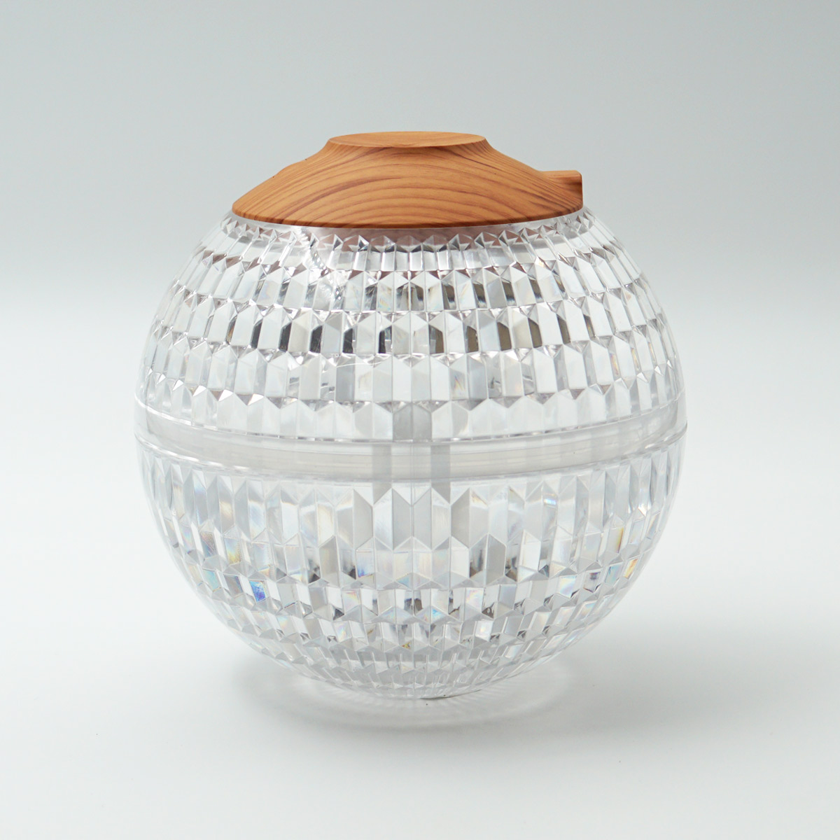 penhouse.in Humidifier with Colorful Night Light Crystal Ball Shape Auto Shut-Off 2 Mist Modes Super Quiet 2-in-1 Humidifier & Essential Oil Diffuser Portable USB SKU 96588