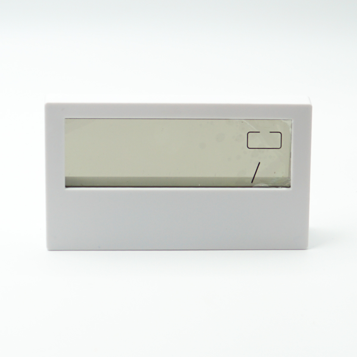 penhouse.in LCD Electronic Alarm Clock Calendar Weather Temperature Humidity Transparent Display for Living Room Clock Simple Led Table SKU 96610