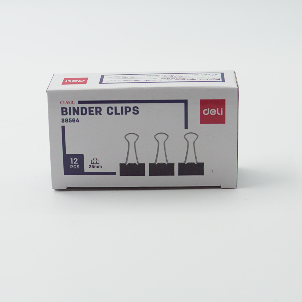 Deli 38564 25mm Clasic Binder Clips (12pcs) SKU 96681