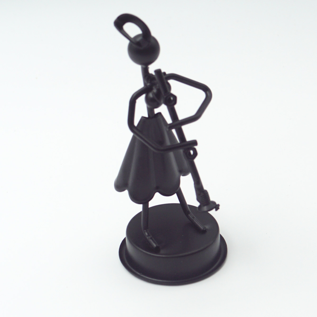 penhouse.in Antique Iron Human With Musical Nathaswaram Performance Desktop Ornaments SKU 96785