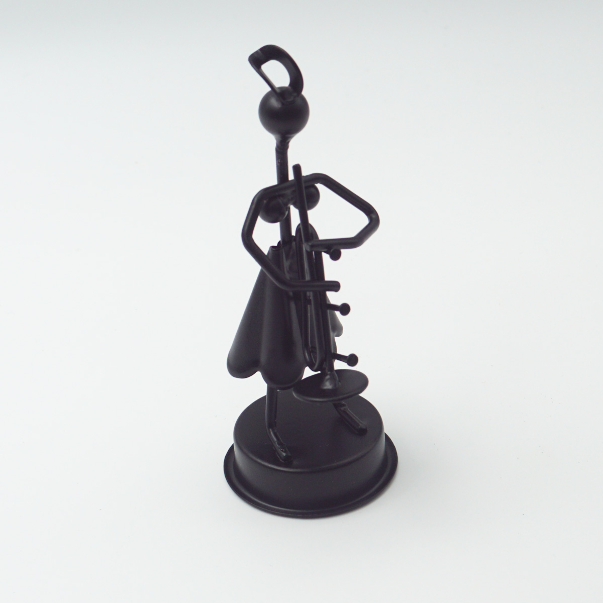 penhouse.in Antique Iron Human With Musical Trumpet Performance Desktop Ornaments SKU 96784