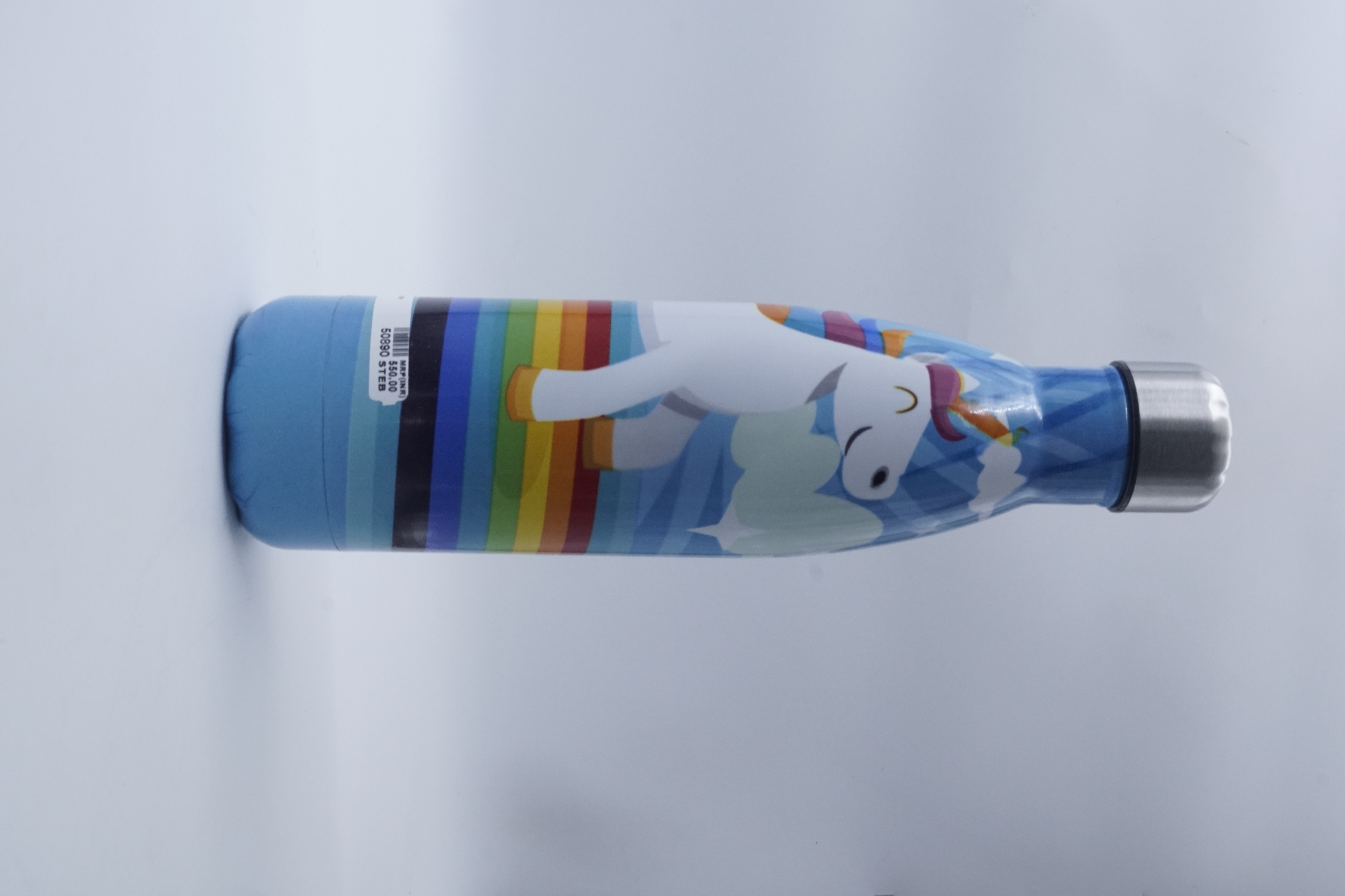Arav Accura 750ml Unicorn Printed Full Design Watted Bottle with Blue Color SKU 50890