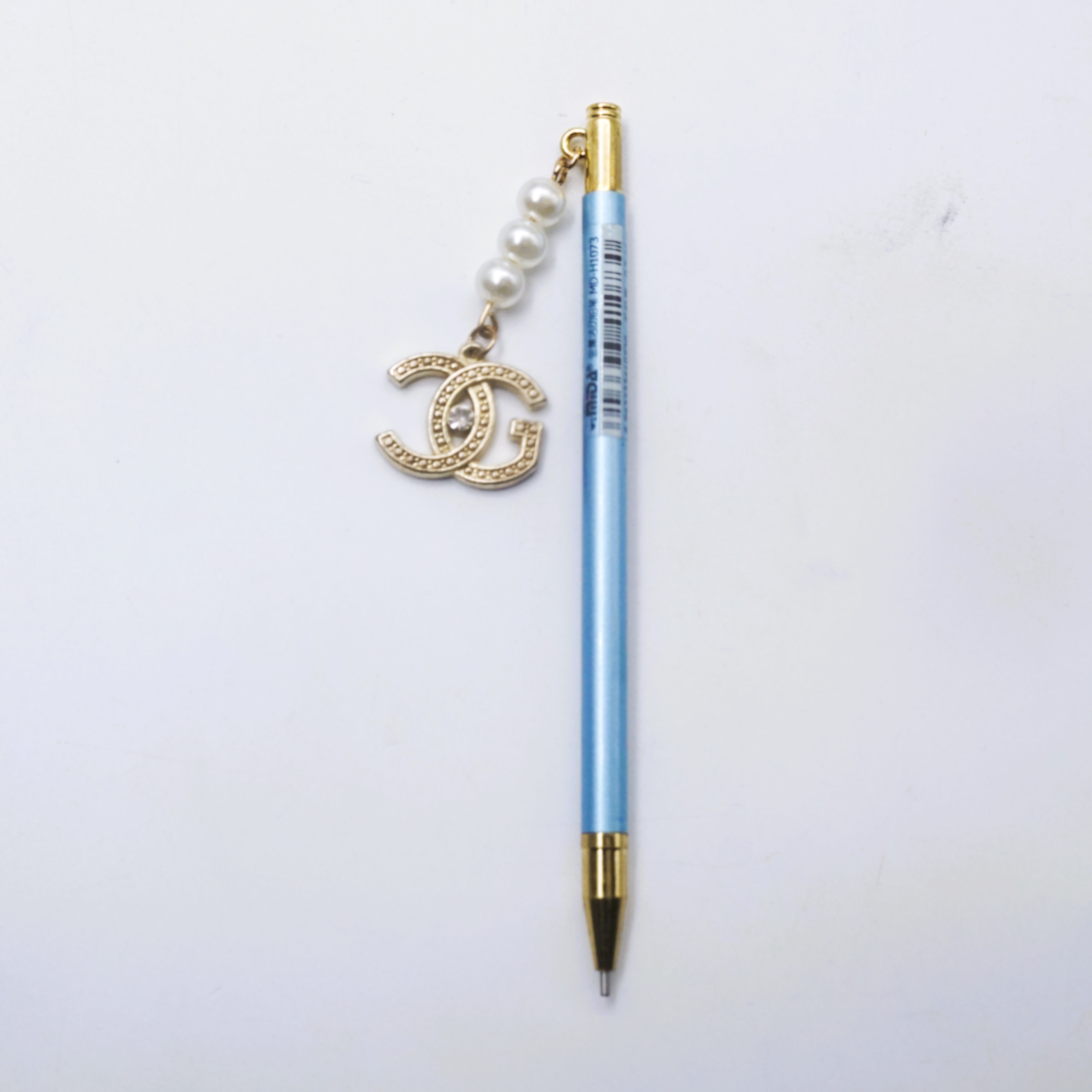 penhouse.in MD-H1073 Blue Color body Gold Clip And Trim With Channel “CG” Keychain 0.7mm Lead Pencil  SKU 51590