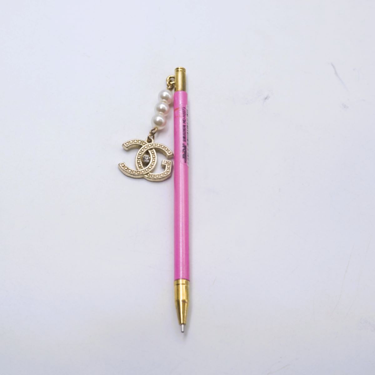 penhouse.in MD-H1073 Pink Color body Gold Clip And Trim With Channel “CG” Keychain 0.7mm Lead Pencil  SKU 51592
