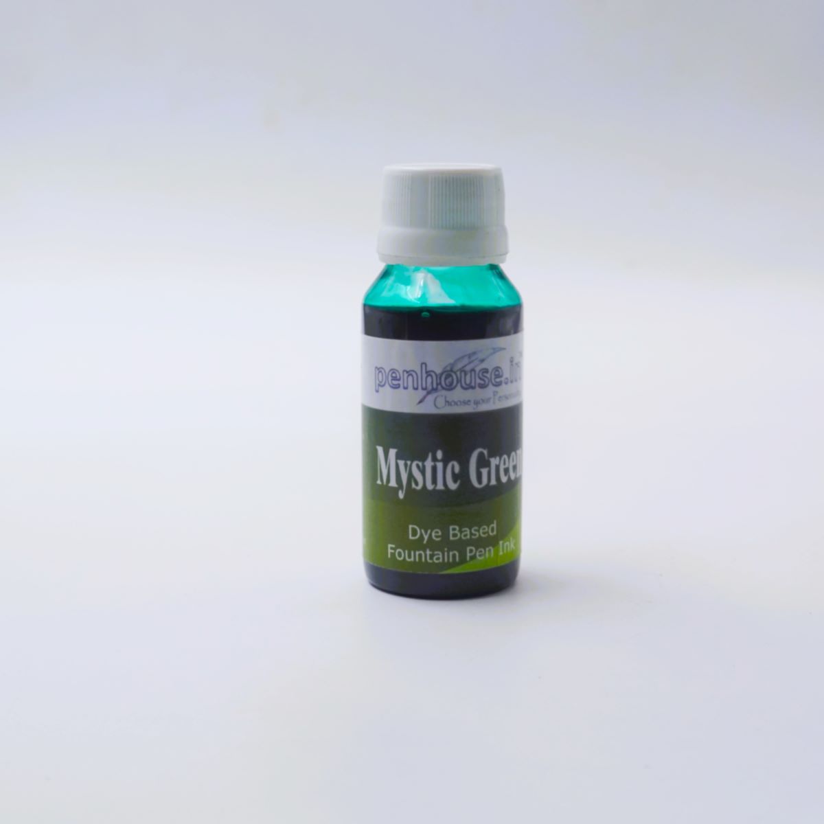 Penhouse Model No: 70049 - Mystic Green - Dye Based Fountain Pen Ink - 100 ml