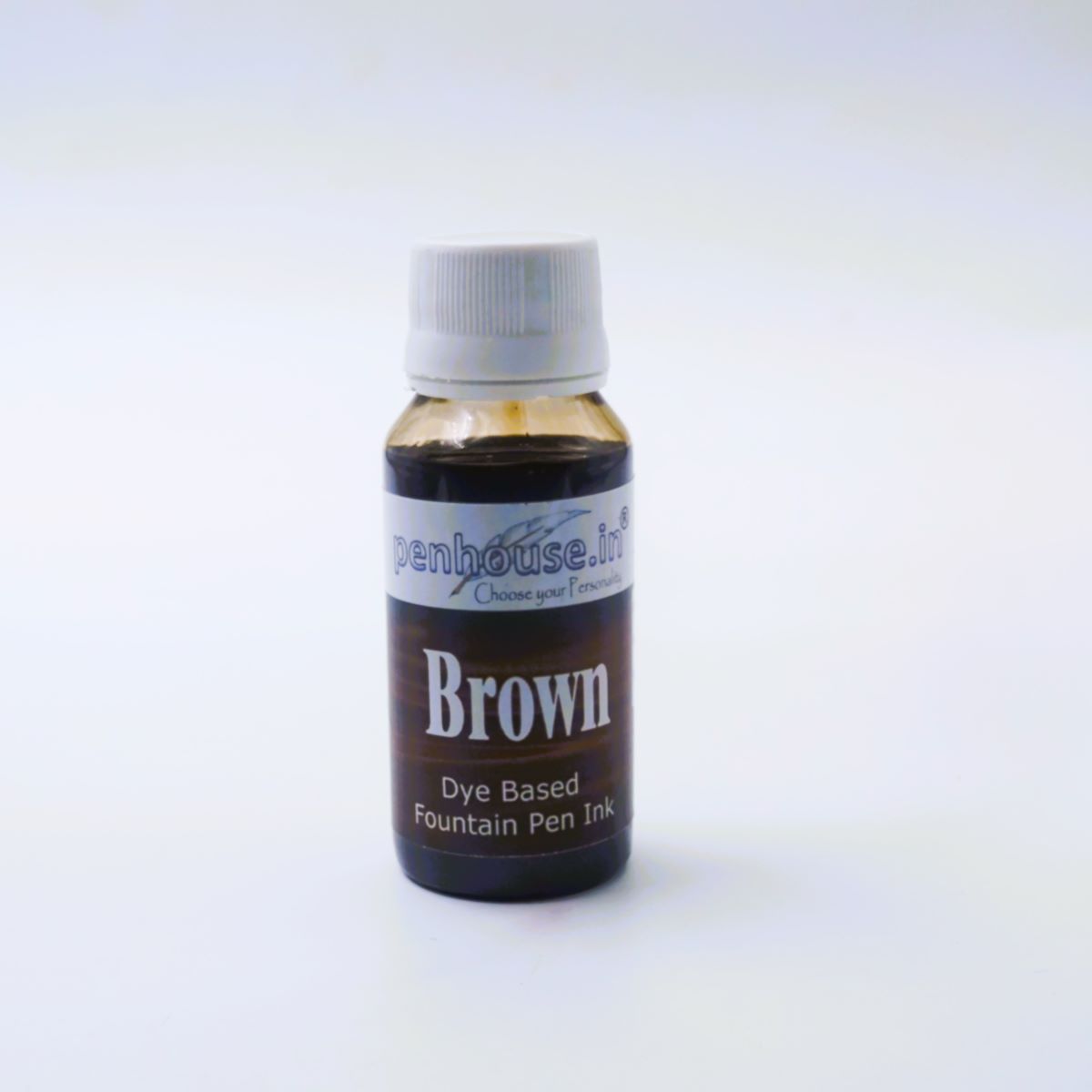 Penhouse Model No: 70064 - Brown - Dye Based Fountain Pen Ink -60 ml
