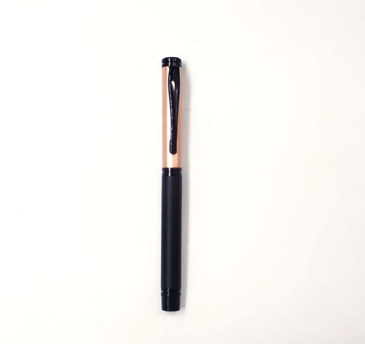 penhouse.in Rock Mount Black Color Body With Peach Color Cap Type Roller Ball Pen SKU 26710