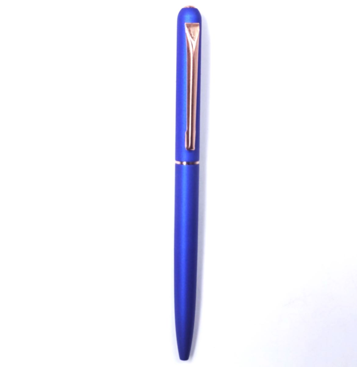 Realto Matt Blue Color Body With Copper Clip Twist type ball pen SKU 26728
