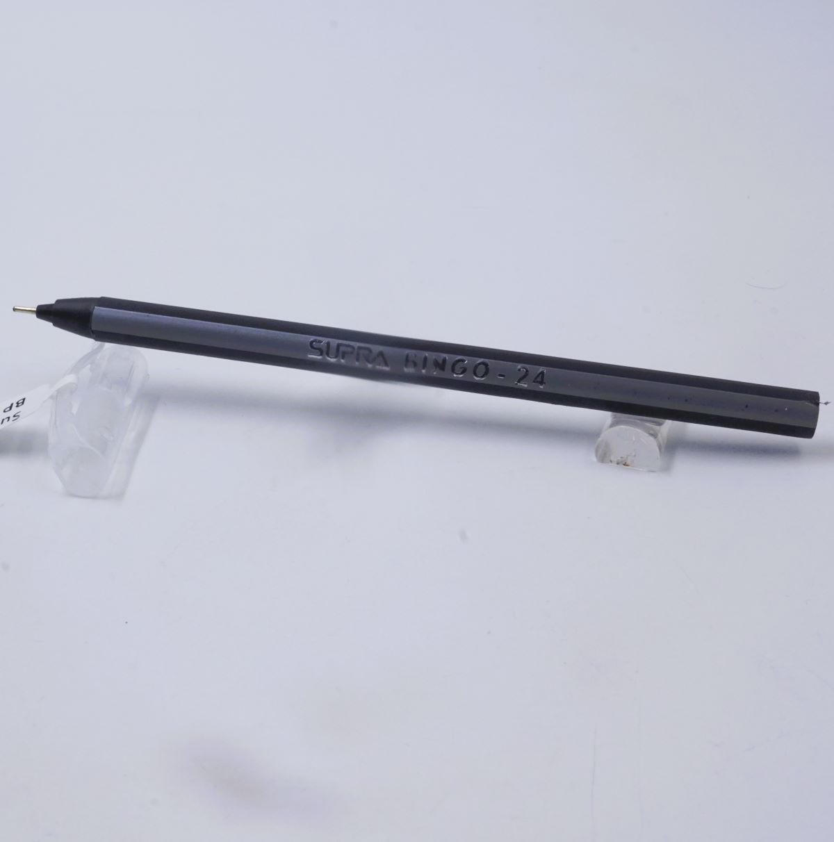 Supra Bingo Black With Grey Body Cap Type Black ink Ball Pen SKU 27046