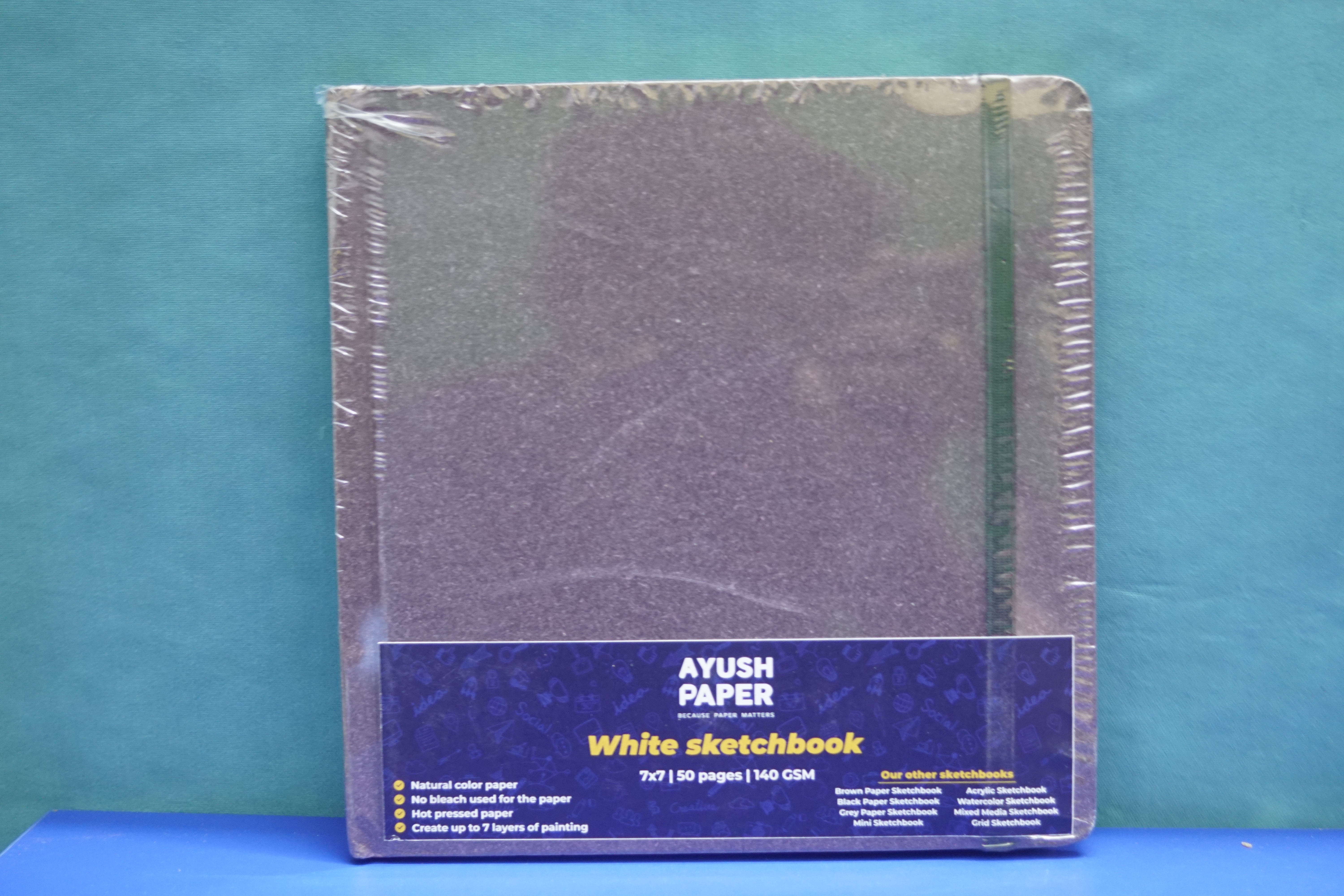 Ayush PAyush Paperer White Sketch Book 7*7 Hardbound 30PGS/200GSM SKU 51074