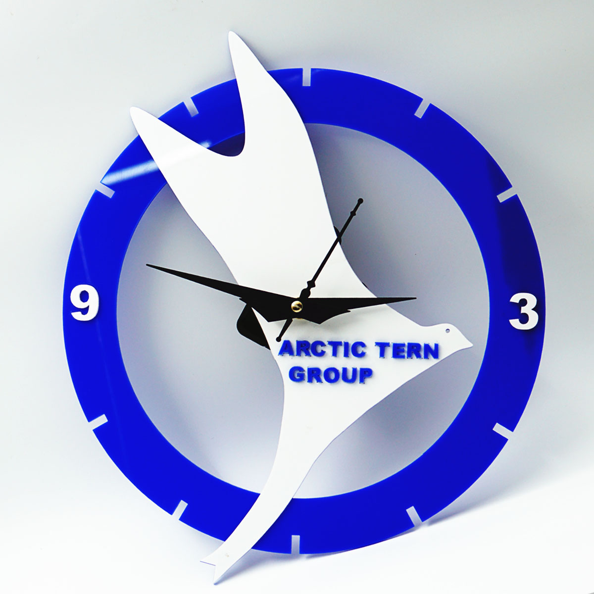 Customizable Acrylic Round Shape Wall Clock 260mm X 260mm SKU ACC010