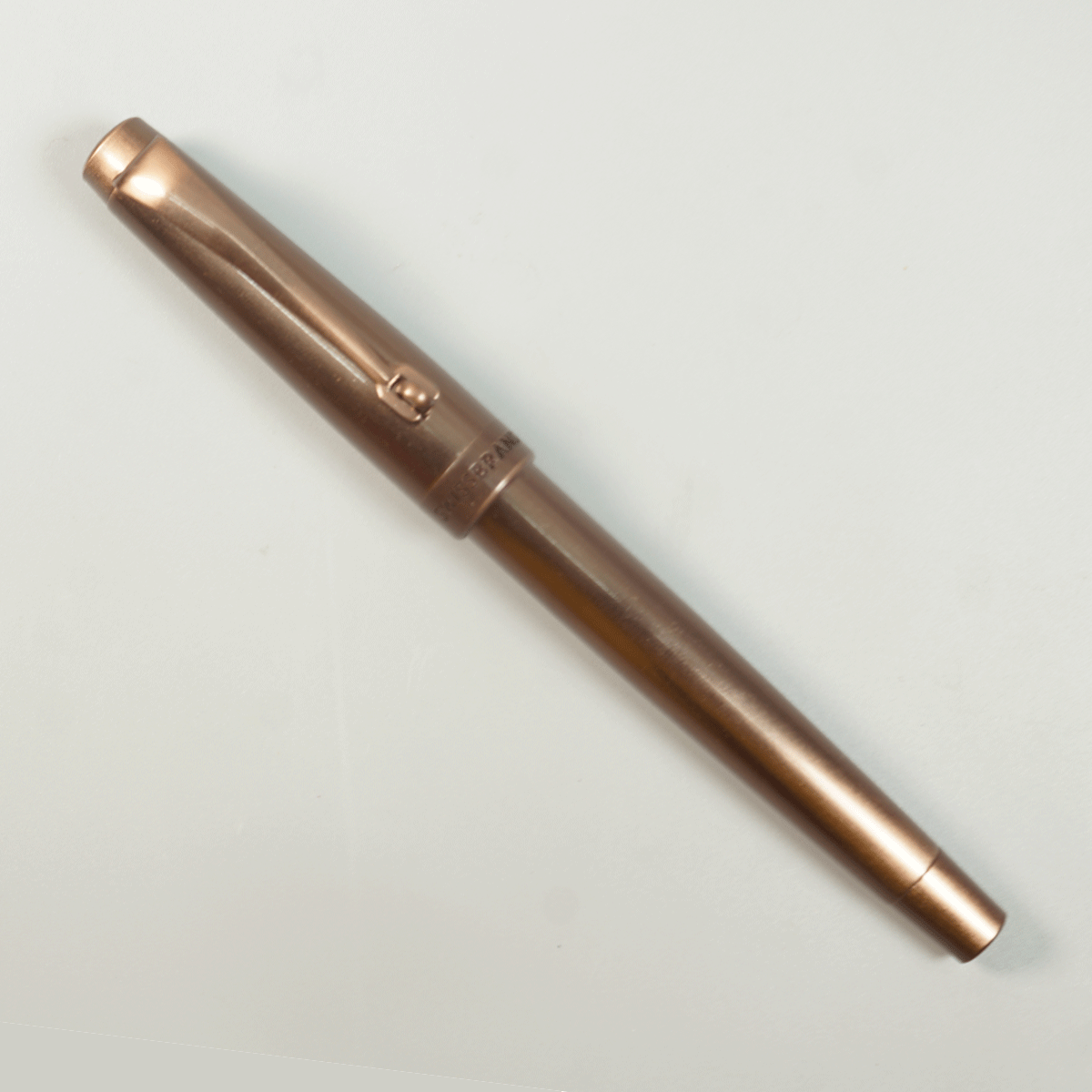 Swiss Brand 2518 Brown Color Body With  Clip And Trim Medium Tip Cap Type Roller Ball Pen SKU 29039