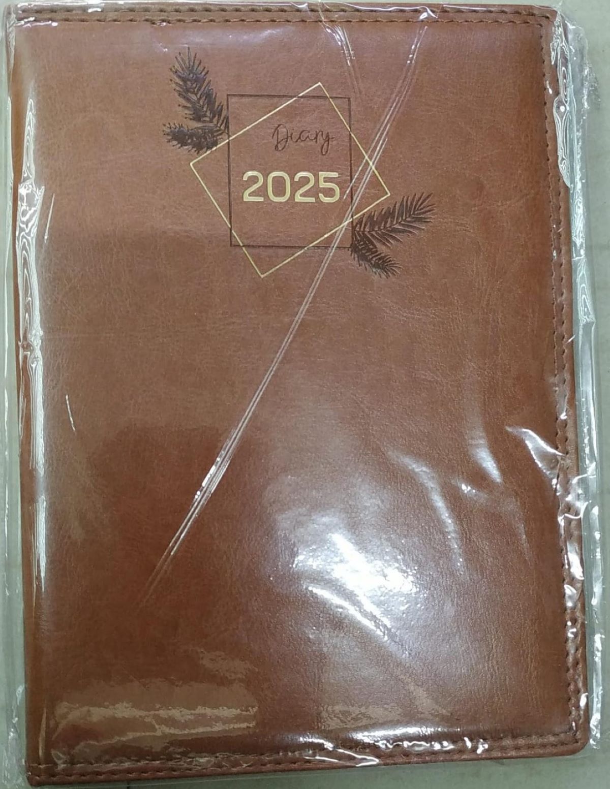 Penhouse.in 2025 Leather Hard Bound Diary Brown color SKU 51552