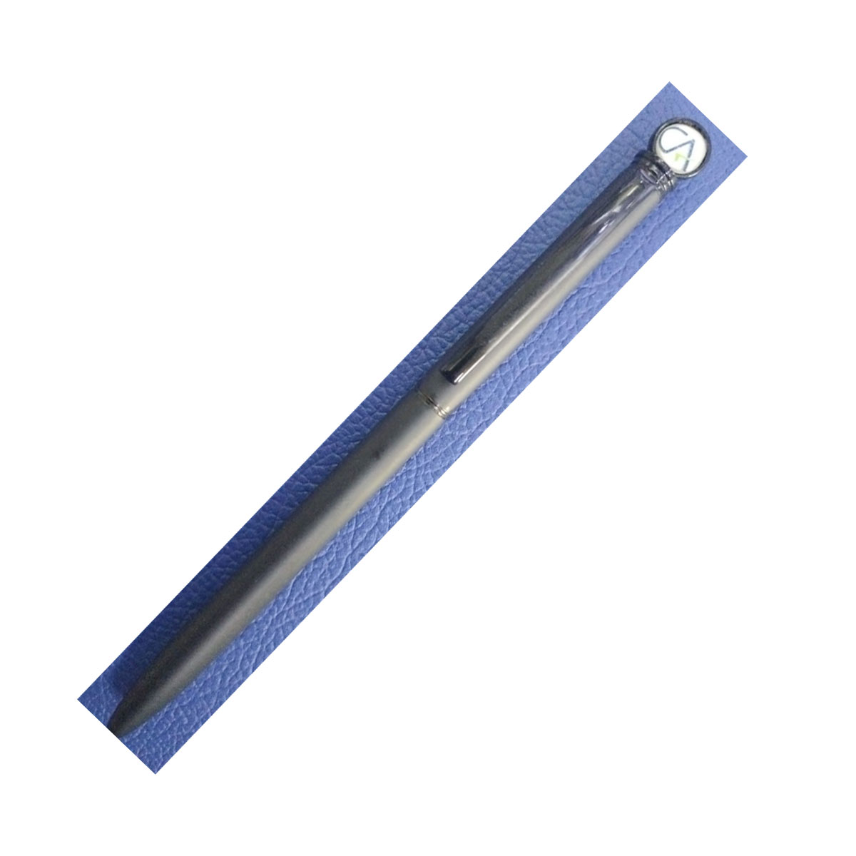 penhouse.in Matte Black Body On top CA Symbol Twist type Ball Pen SKU 26421