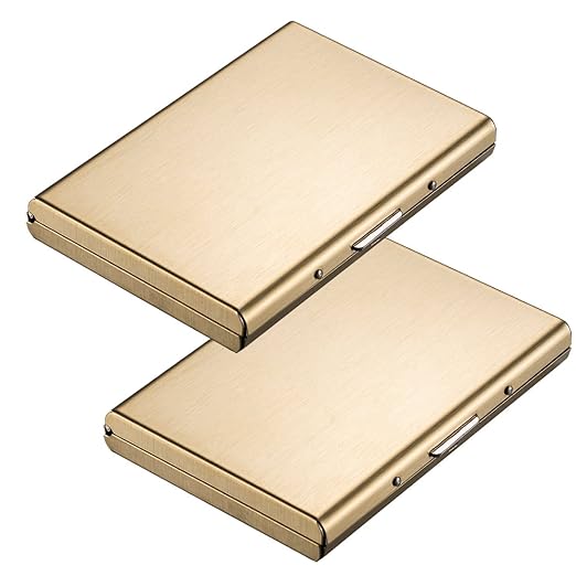 penhouse.in Gold Color Metal Card Holder SKU 51546