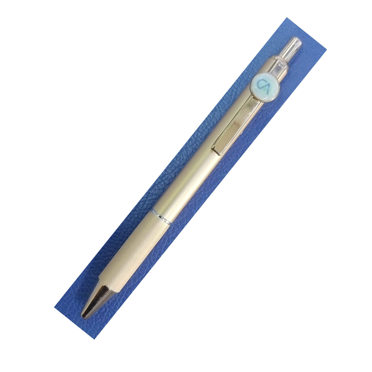 penhouse.in Gold Color Body On top CA Symbol Retractable Ball Pen SKU 26426
