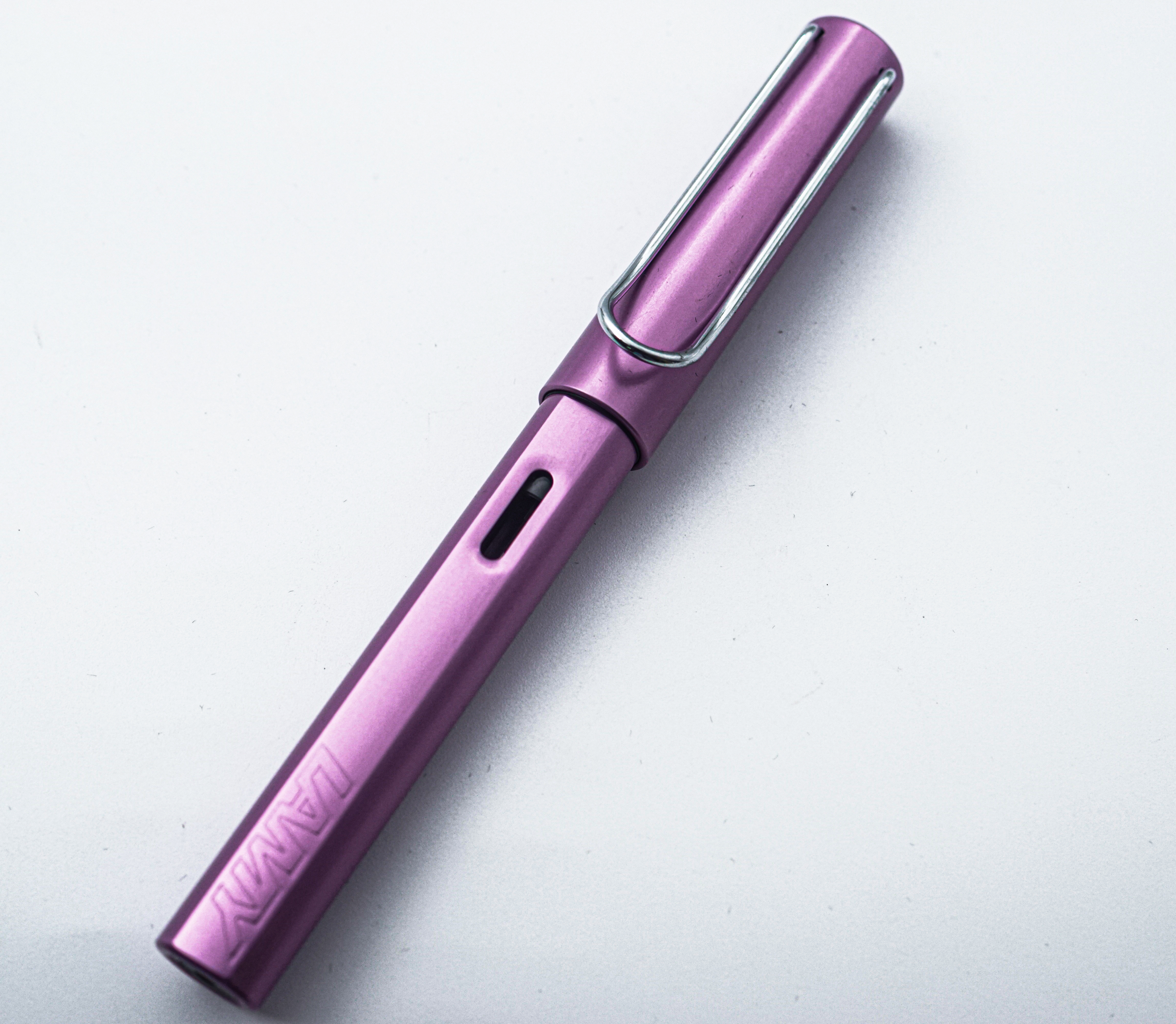 Lamy AL Star Purple Color Body With Sliver Clip Medium Nib Converter Type Fountain Pen SKU 24792