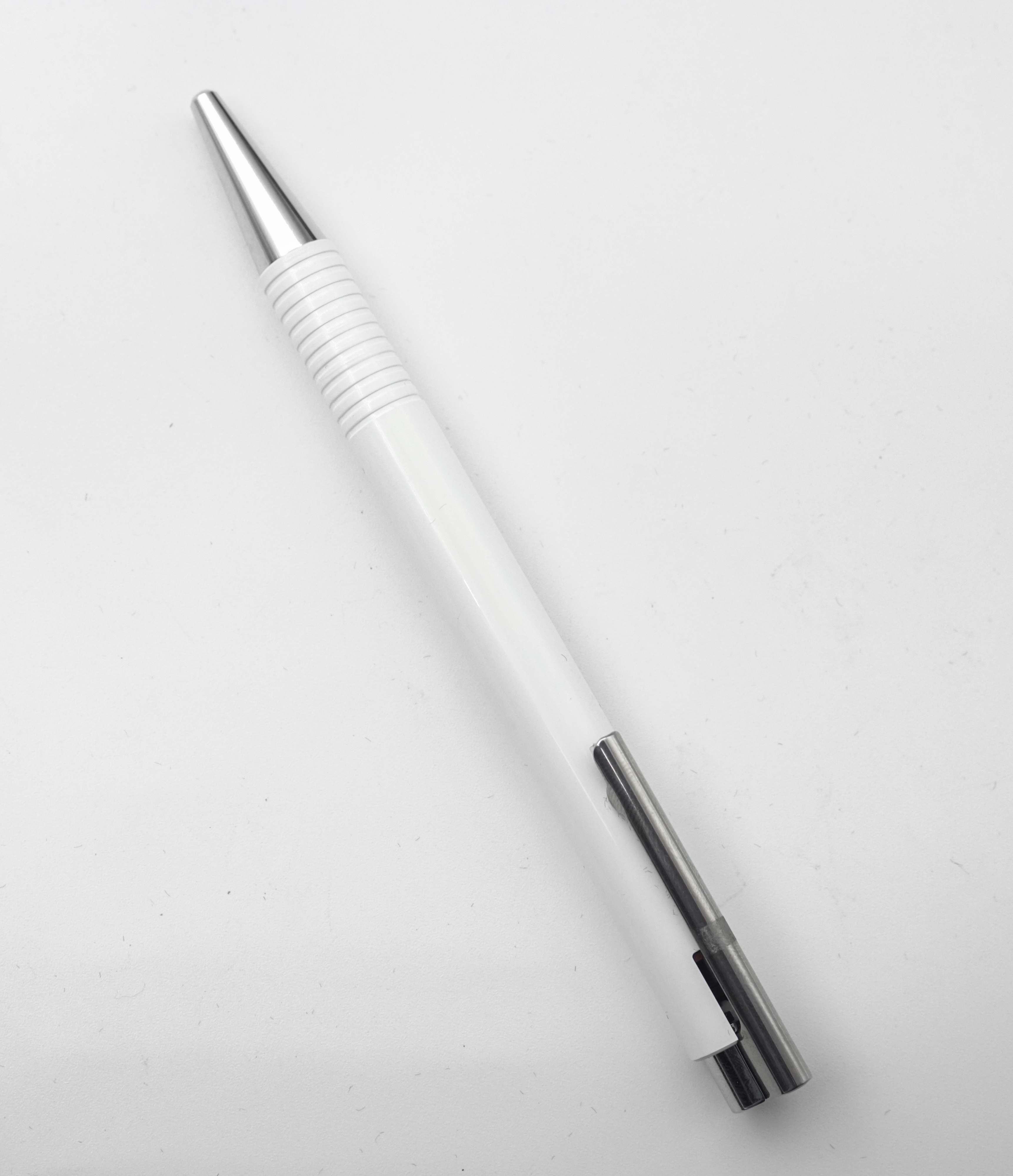 Lamy Logo 4026558 204 White Color Body With Silver Clip Retractble Medium Tip Ball Pen SKU 24818