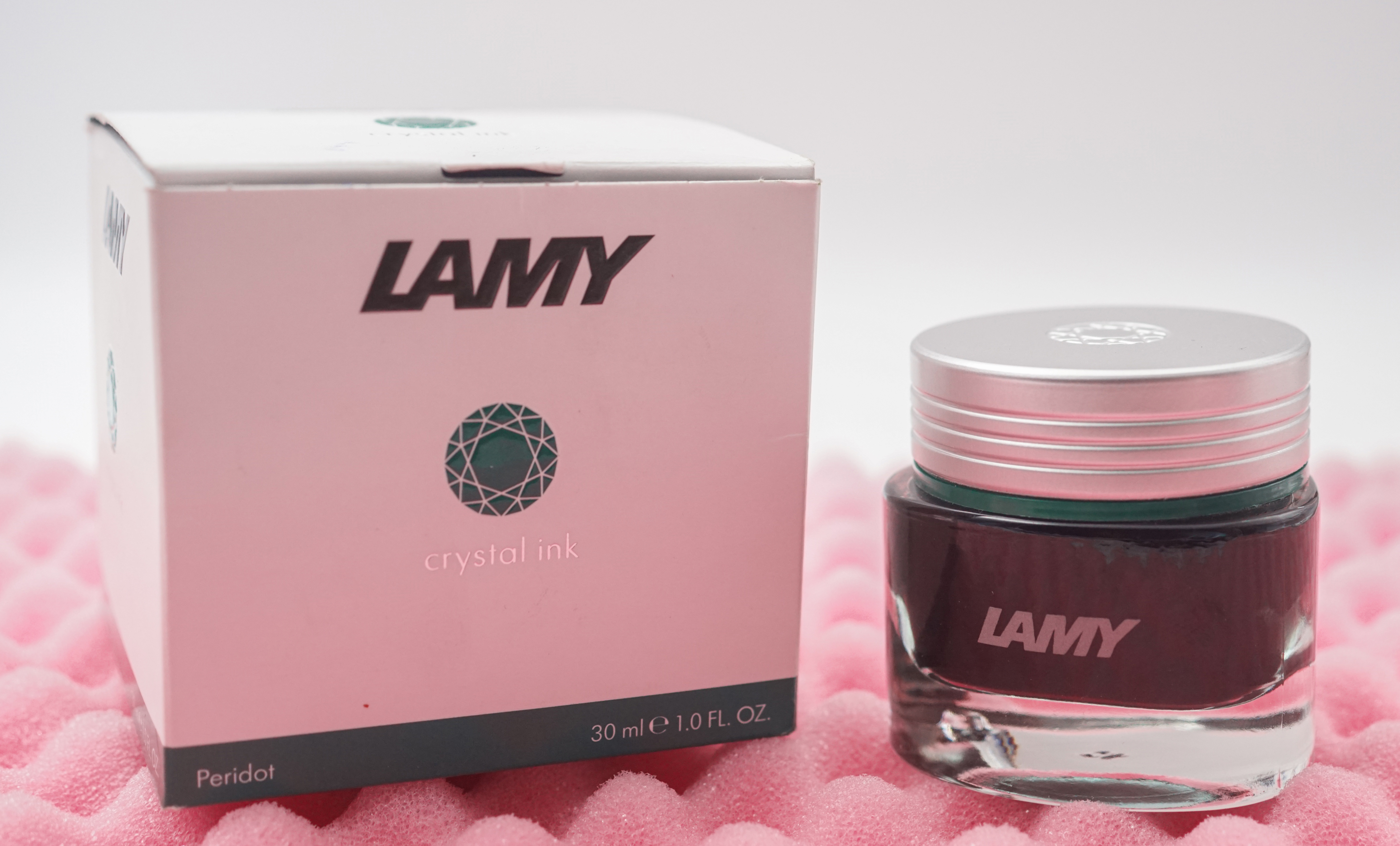 Lamy 4033273 Crystal Dark Green Ink 30 ml Ink Bottle SKU 70824