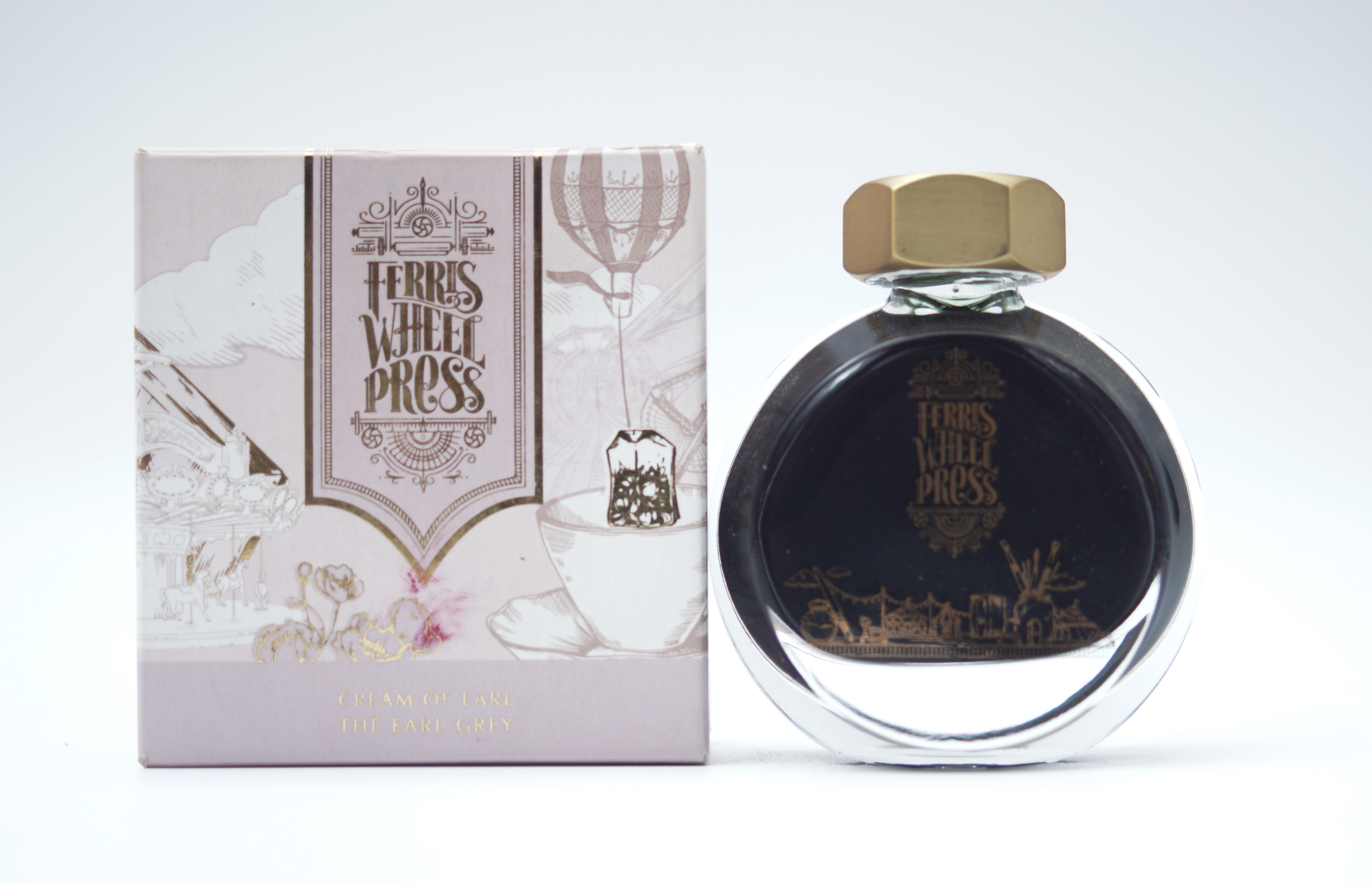 Ferris Wheel Press Cream Of Earl The Earl Grey 38 ml  Grey Color  Shade Ink Bottle SKU 70861