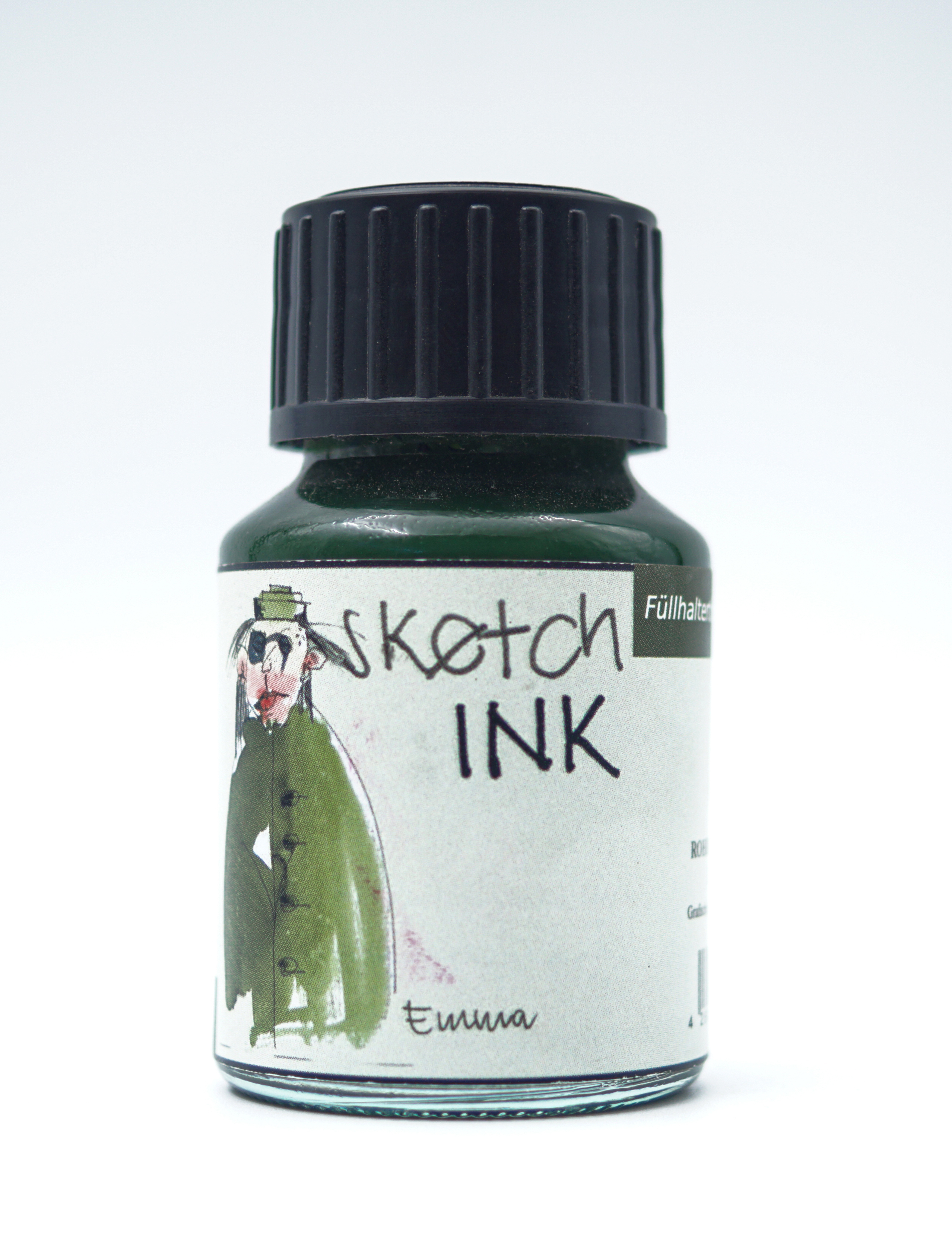 Rohrer And Klingner 42540 Sketch Emma Green Color 50ml Ink Bottle SKU 70891