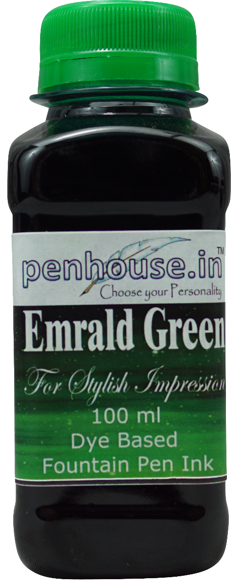 Penhouse Model No 70056 Emrald Green Dye Based Fountain Pen Ink 100 ml