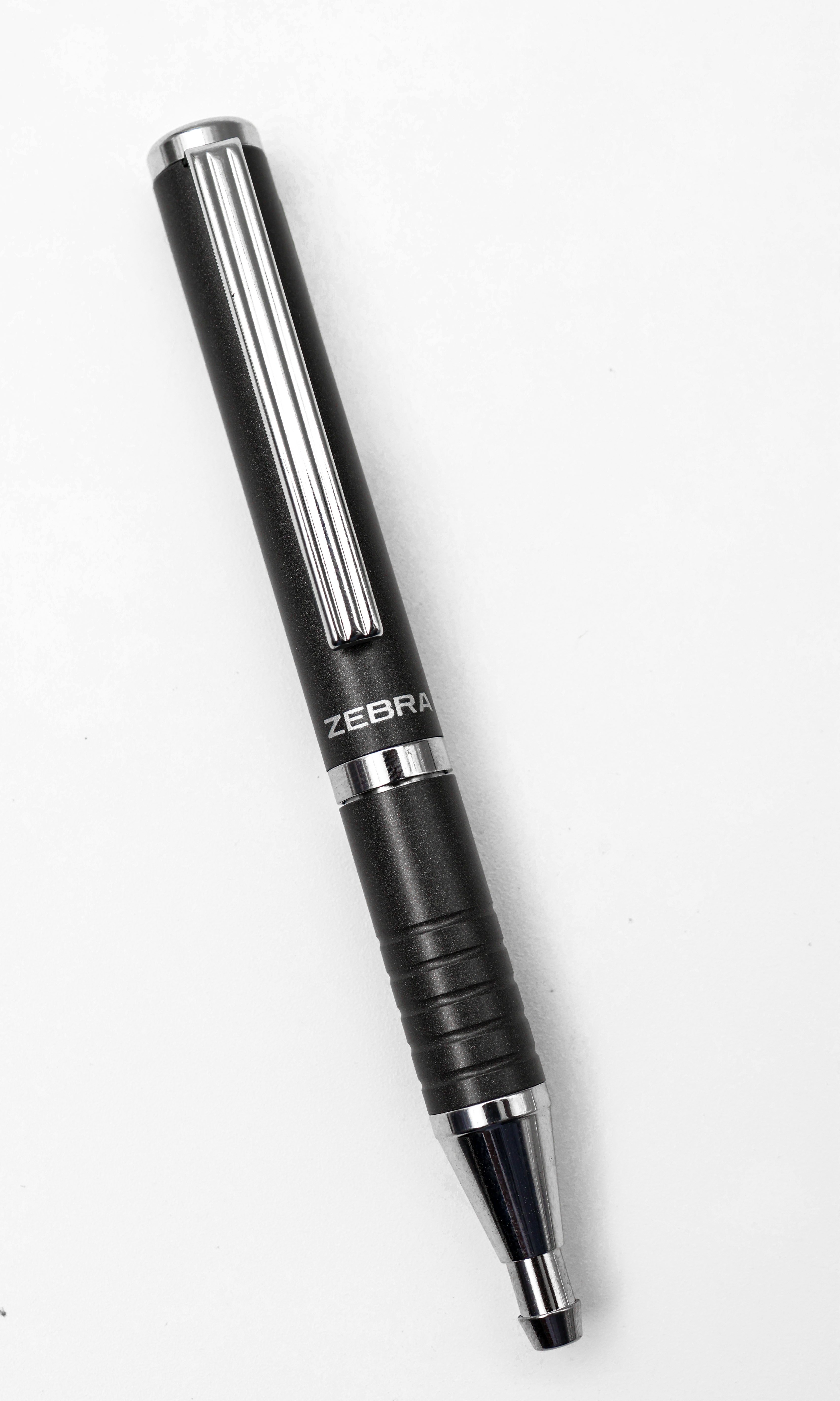 Zebra SL-F1 BA115 Mini Dark Grey Color Body Expand Cap Pull Type Ball Pen SKU 24827