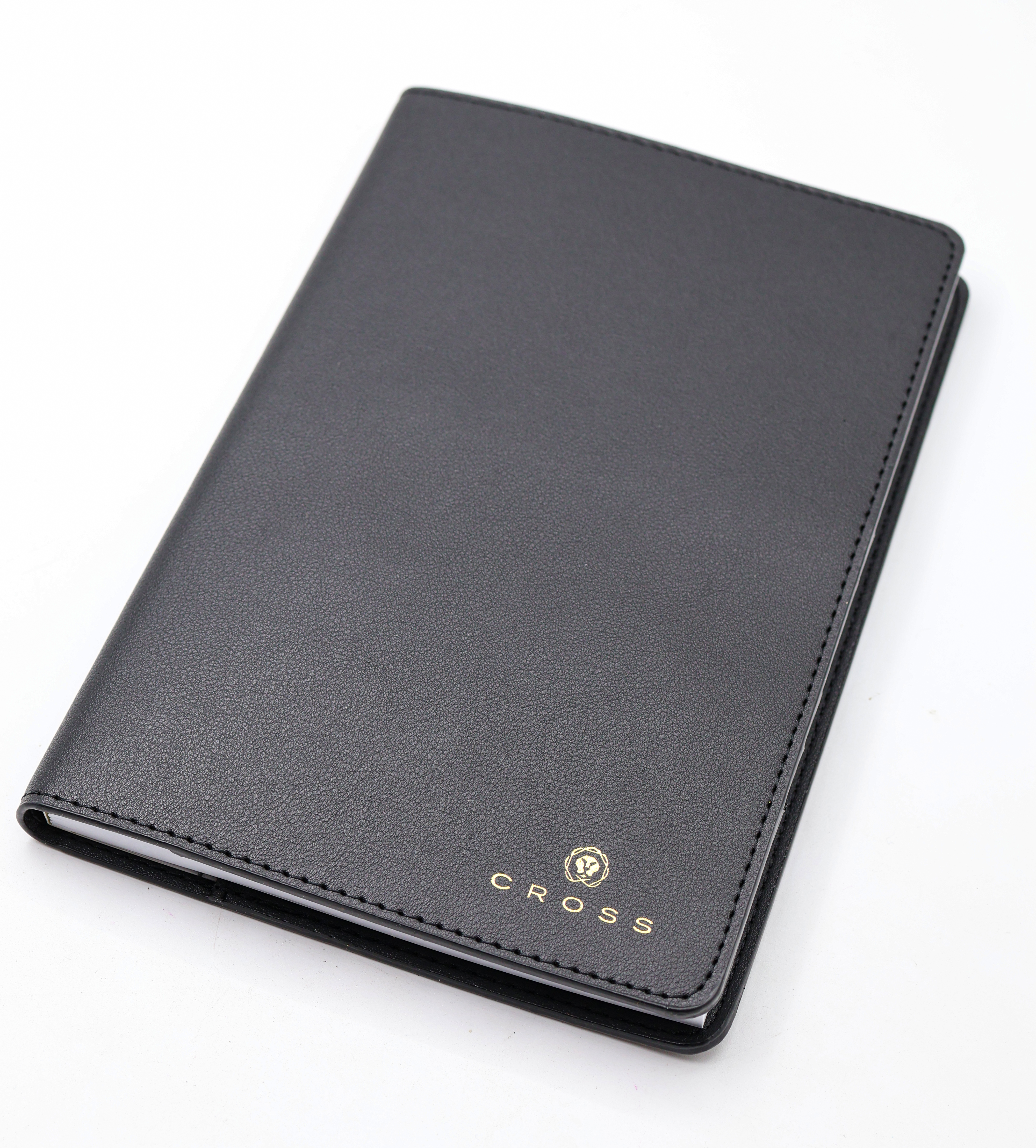 Cross Black Leather Dairy With 5 Card Slot Inside With Premium Quality Notebook  SKU 24837