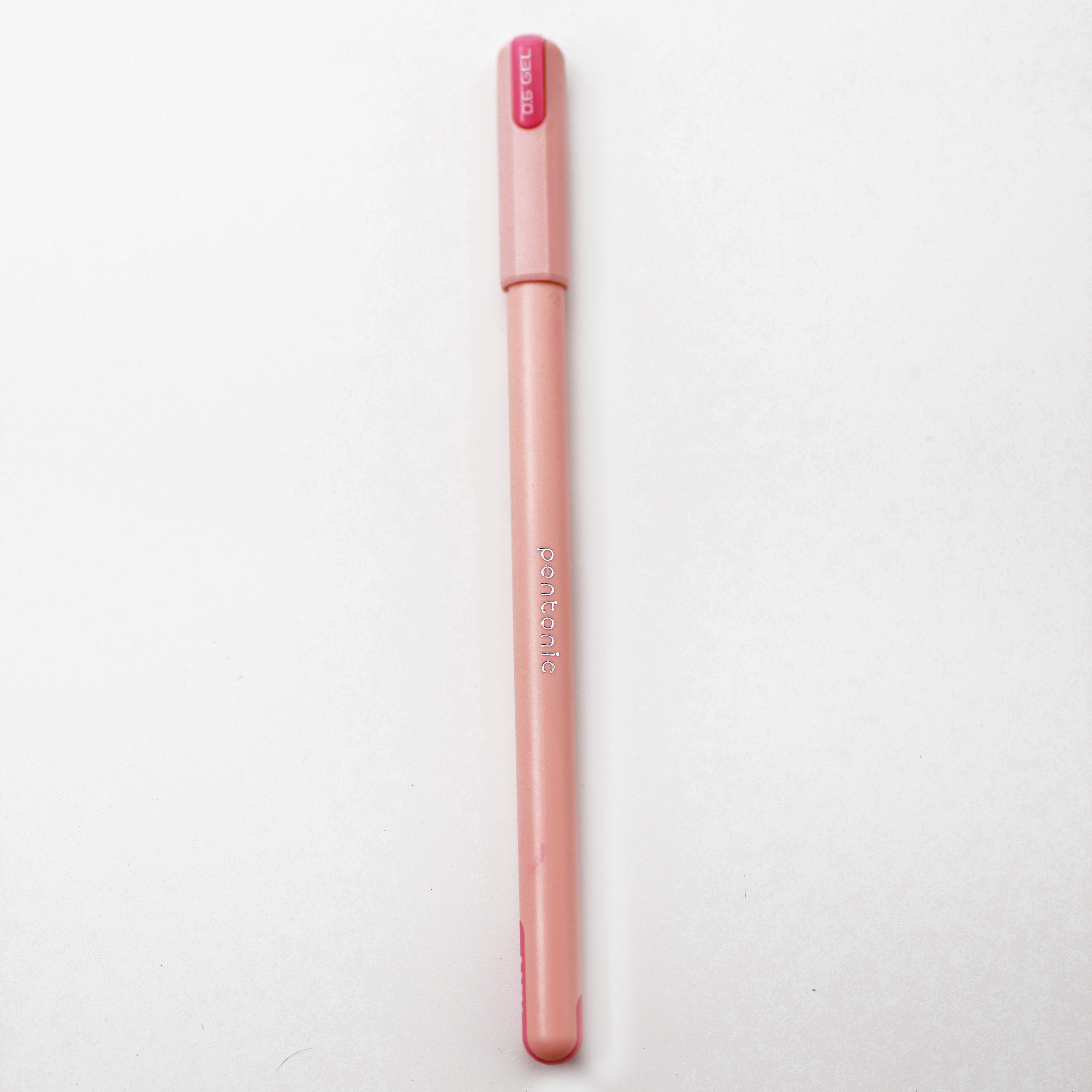 Pentonic Frost Pink Color Body 0.6 Red Writing Gel Pen SKU 24843