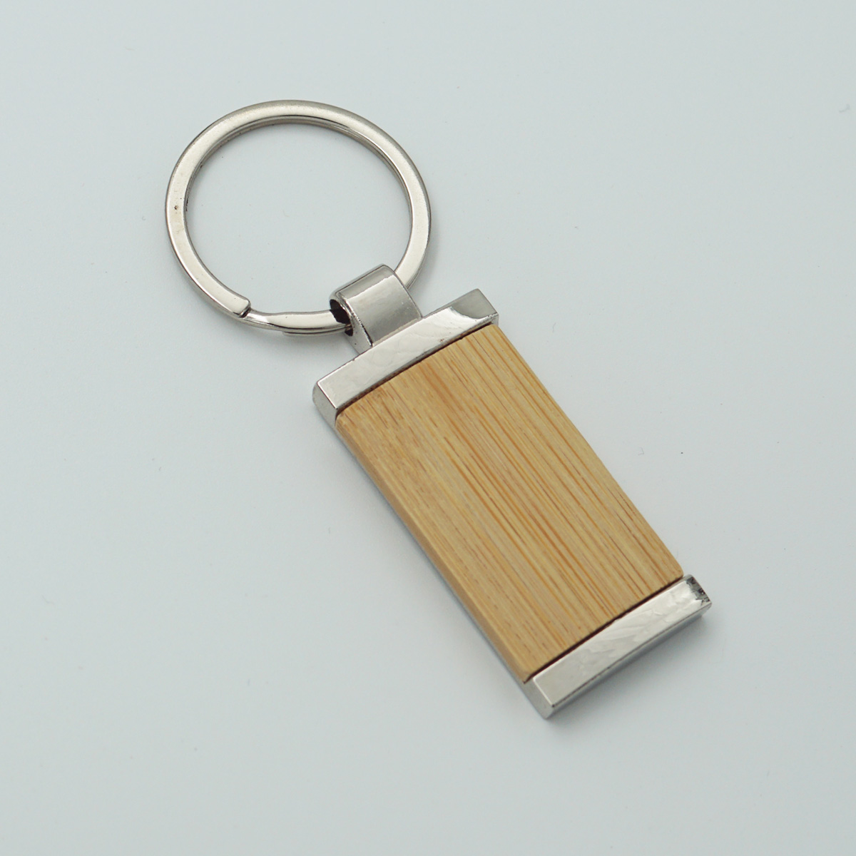 penhouse.in 7018 Wooden With Metal Designed Personalized Keychain  SKU KP152