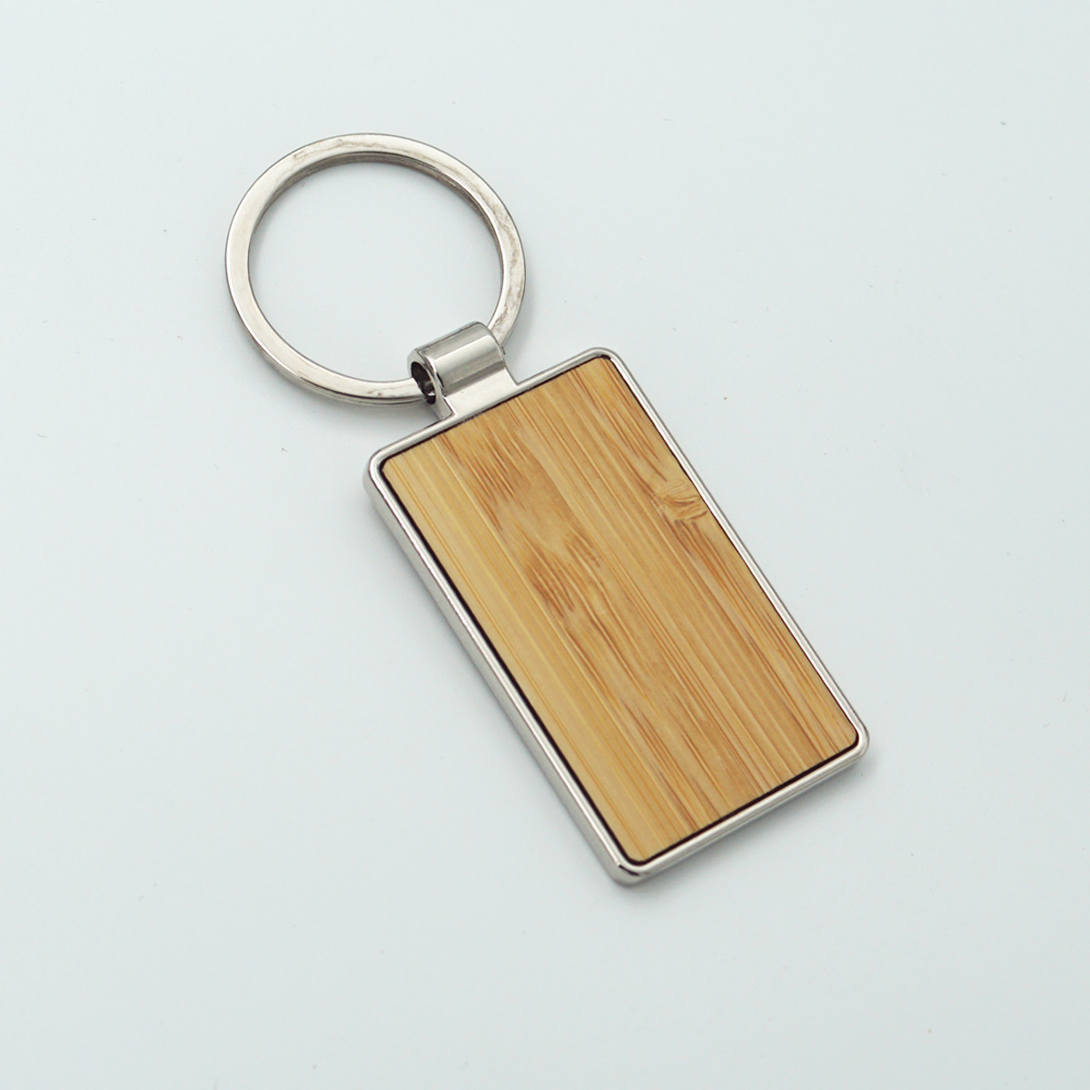 penhouse.in 7020 Wooden With Metal Frame Designed Personalized Keychain  SKU KP153