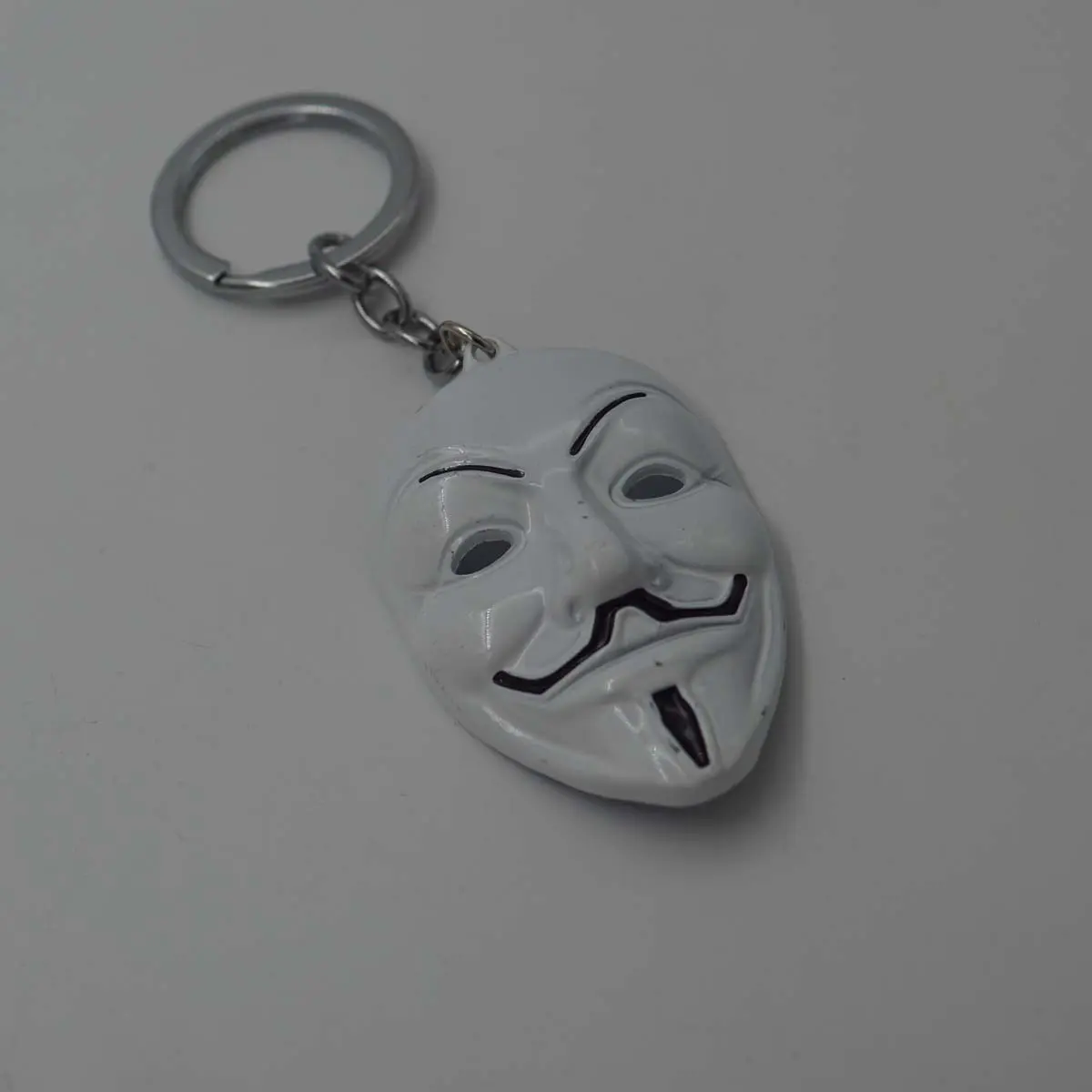 Money Heist White Face Mask Premium Quality KeyChain